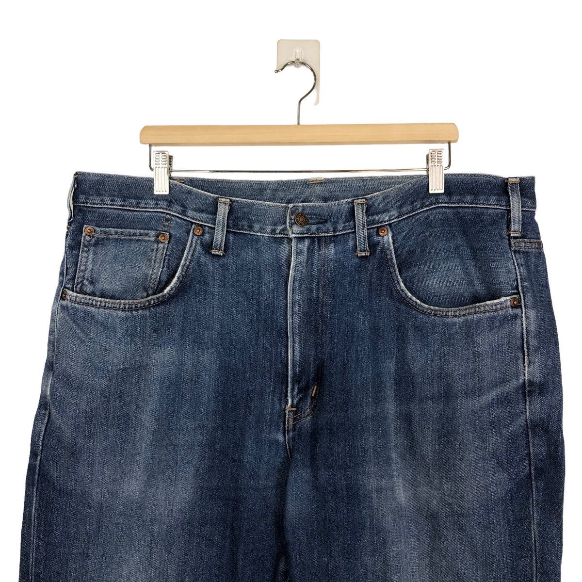 Edwin 🔥90’s VINTAGE EDWIN MADE IN JAPAN DISTRESSED DENIM DESIGN Size US 39 - 3 Thumbnail