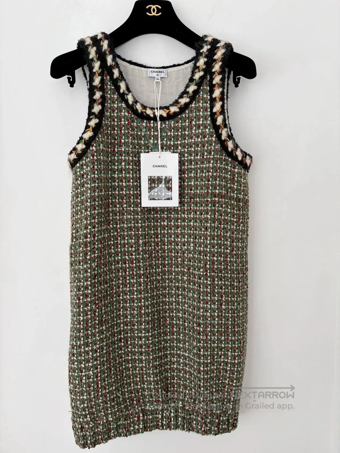 Chanel Chanel 23A Tweed Check Sleeveless Dress. Size US S / EU 44-46 / 1 - 1 Thumbnail
