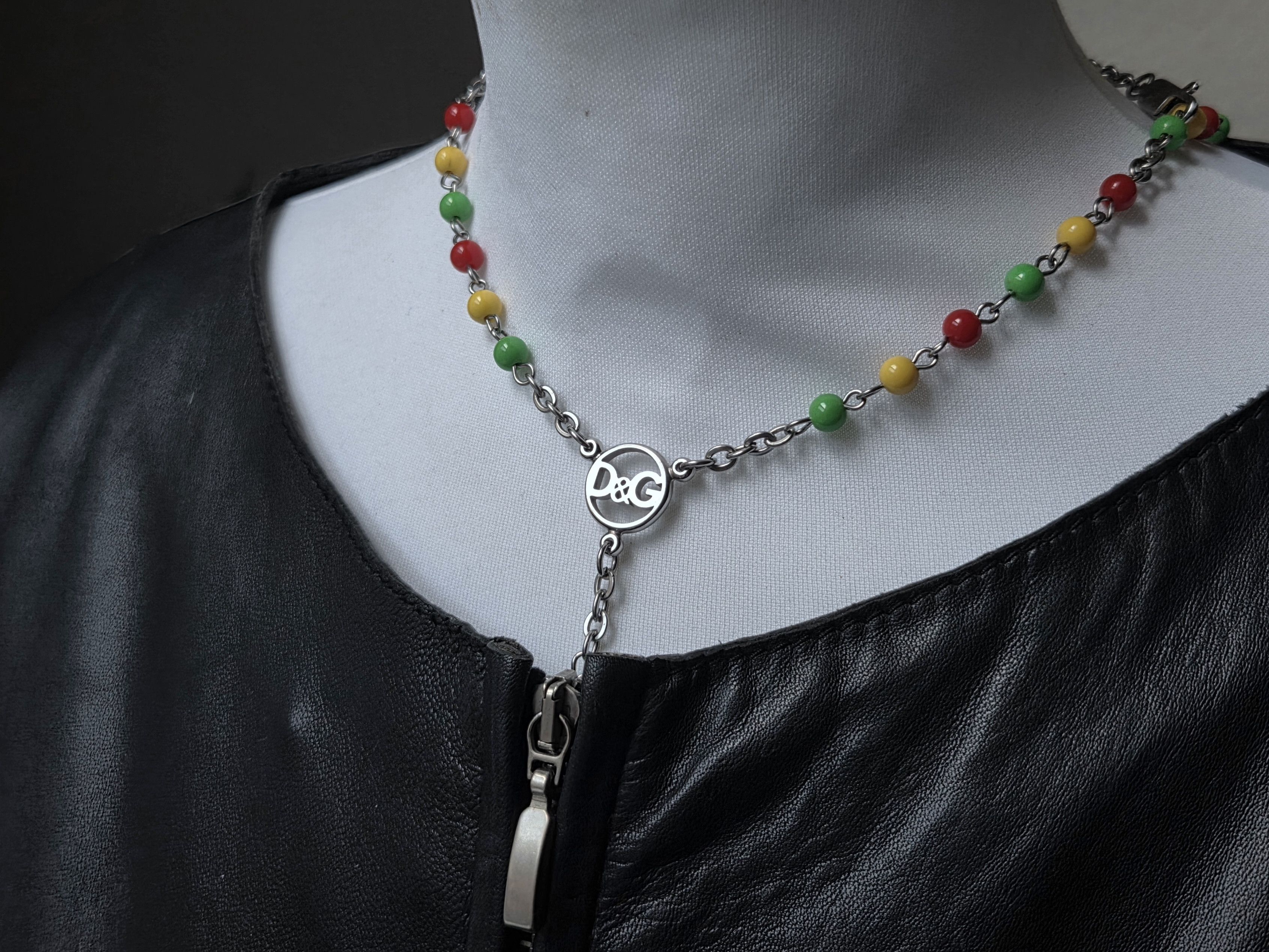 Dolce & Gabbana Dolce & Gabbana Rasta rosary cross necklace Size ONE SIZE - 8 Thumbnail
