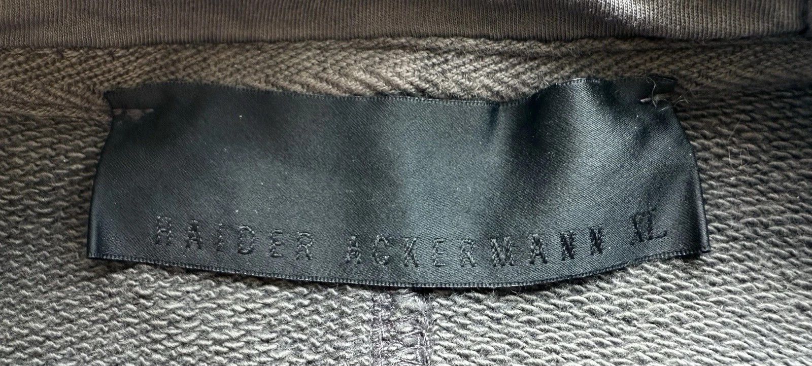 Haider Ackermann Haider Ackermann Hoodie Gray XL Pullover Cotton Size US XL / EU 56 / 4 - 4 Thumbnail