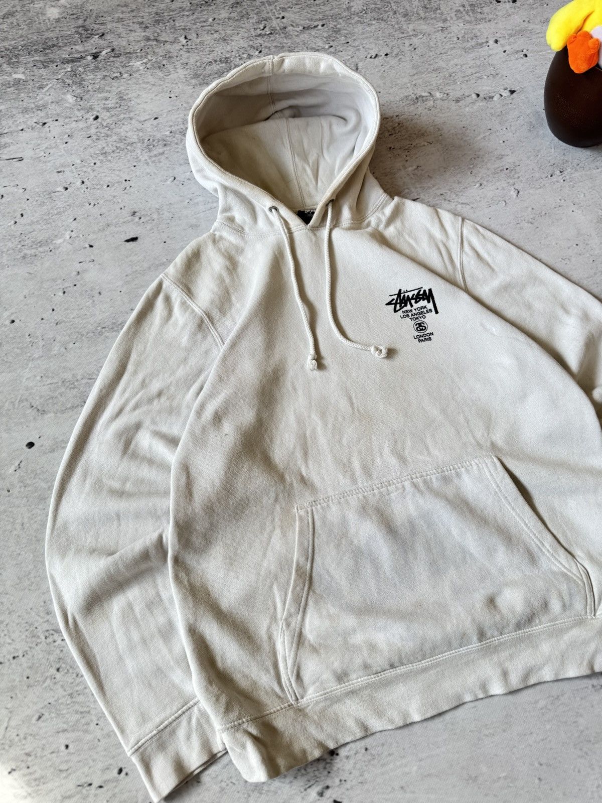 Stussy × Vintage STUSSY DOUBLE LOGO OVERSIZE BAGGY FIT HOODIE Size US L / EU 52-54 / 3 - 3 Thumbnail