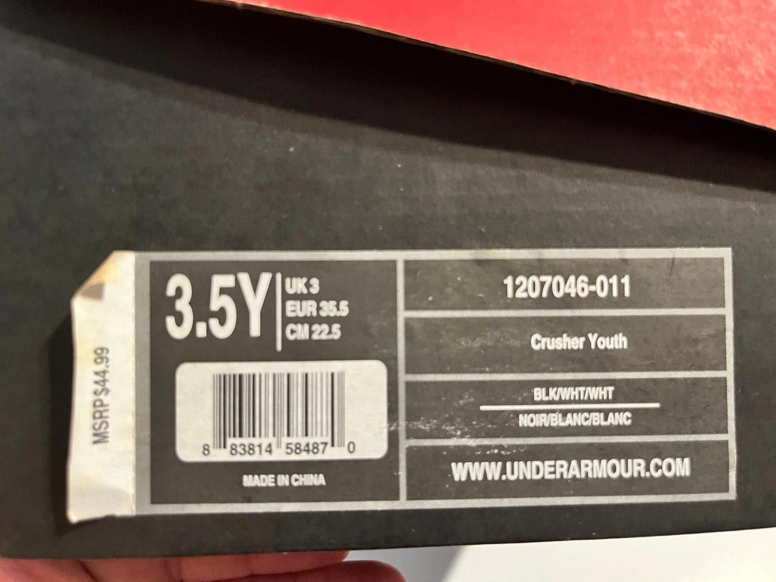 Under Armour Under Armour Black Cleats Crusher Youth Size 3.5Y New in Box Size ONE SIZE - 7 Thumbnail