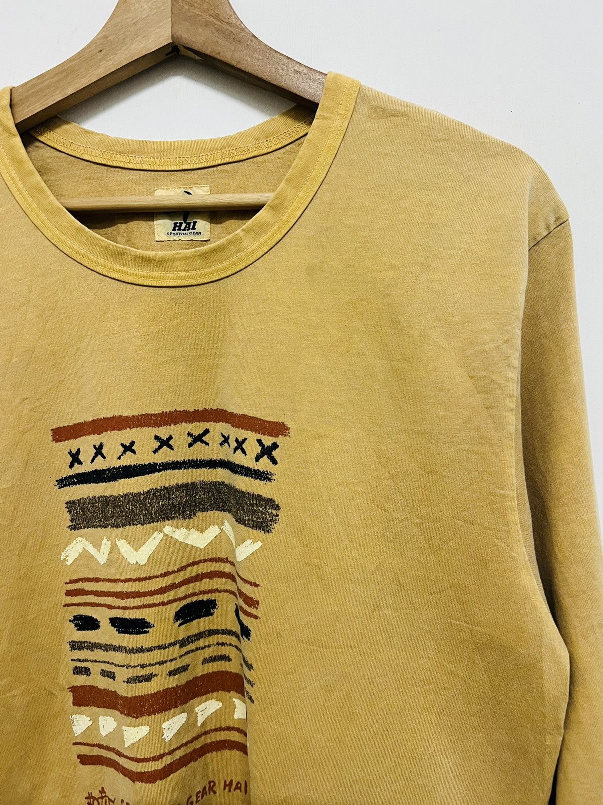 Hai Sporting Gear × Issey Miyake × Vintage VINTAGE HAI SPORTING GEAR LONGSLEEVE TEE Size US M / EU 48-50 / 2 - 3 Thumbnail