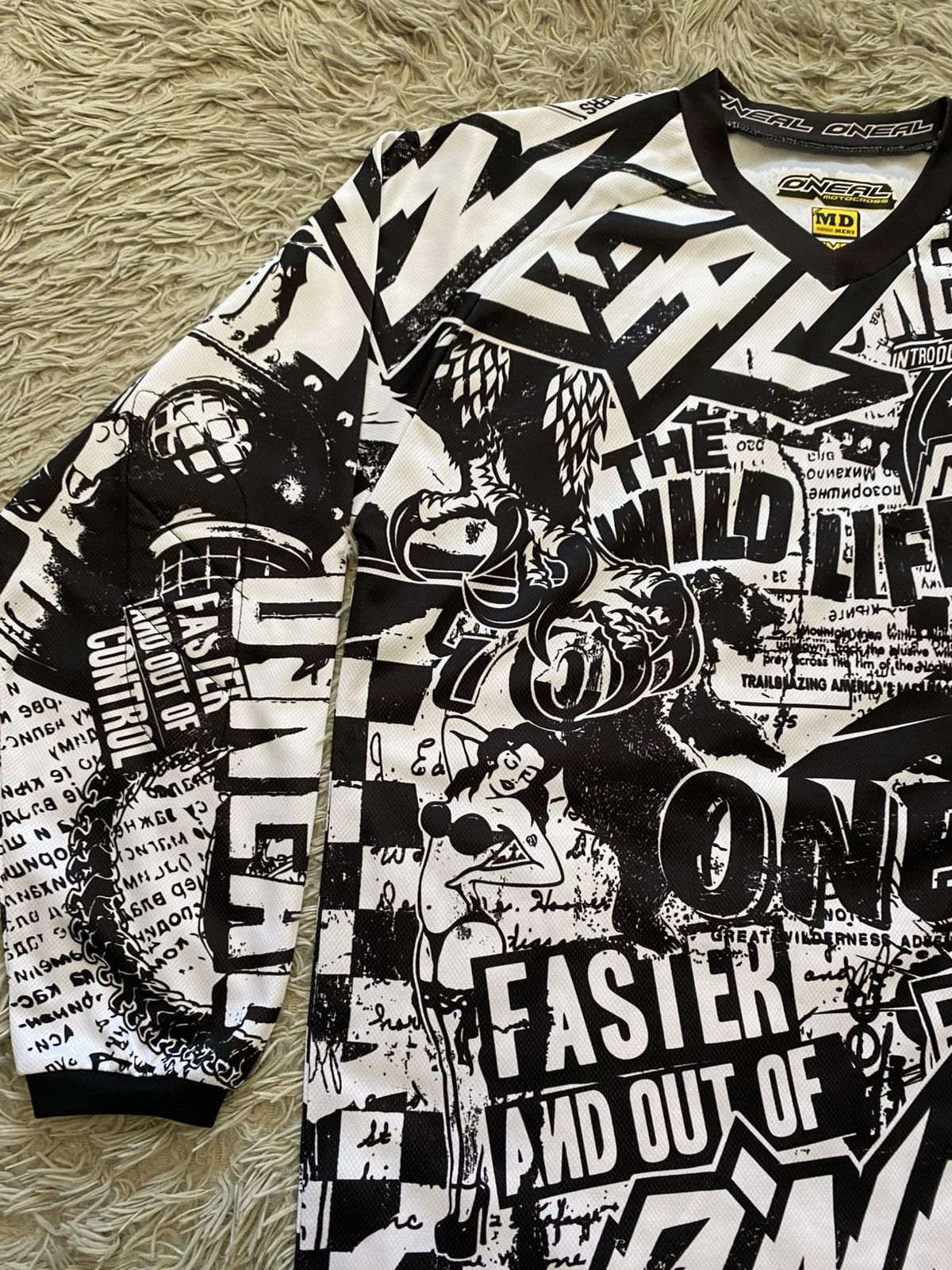 O'Neill O’Neal Motocross Element Series Jersey Comic Racing Rare Size US M / EU 48-50 / 2 - 10 Thumbnail