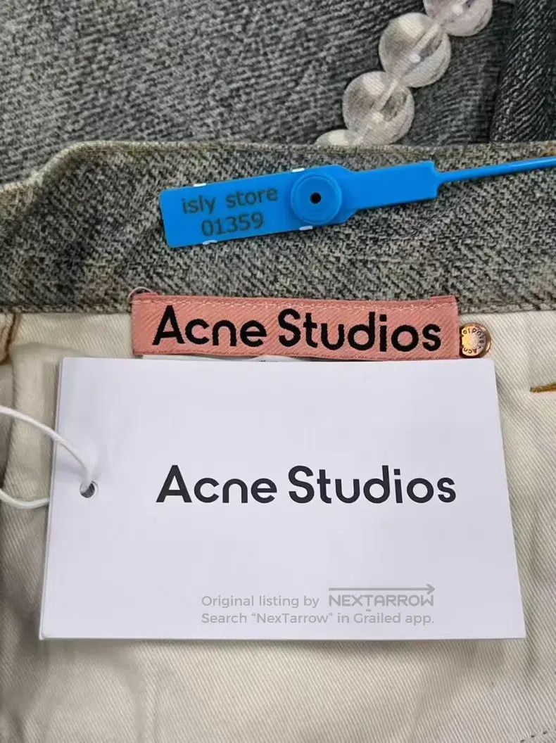 Acne Studios Acne Studios Candy Chain 3D Printed Loose Low-Rise Wide Le Size 32" / US 10 / IT 46 - 4 Thumbnail