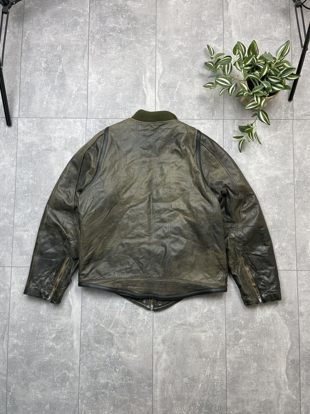 Marithe + Francois Girbaud VTG 80s Girbaud MFG France Limited Edition Leather Jacket Size US XL / EU 56 / 4 - 19 Thumbnail