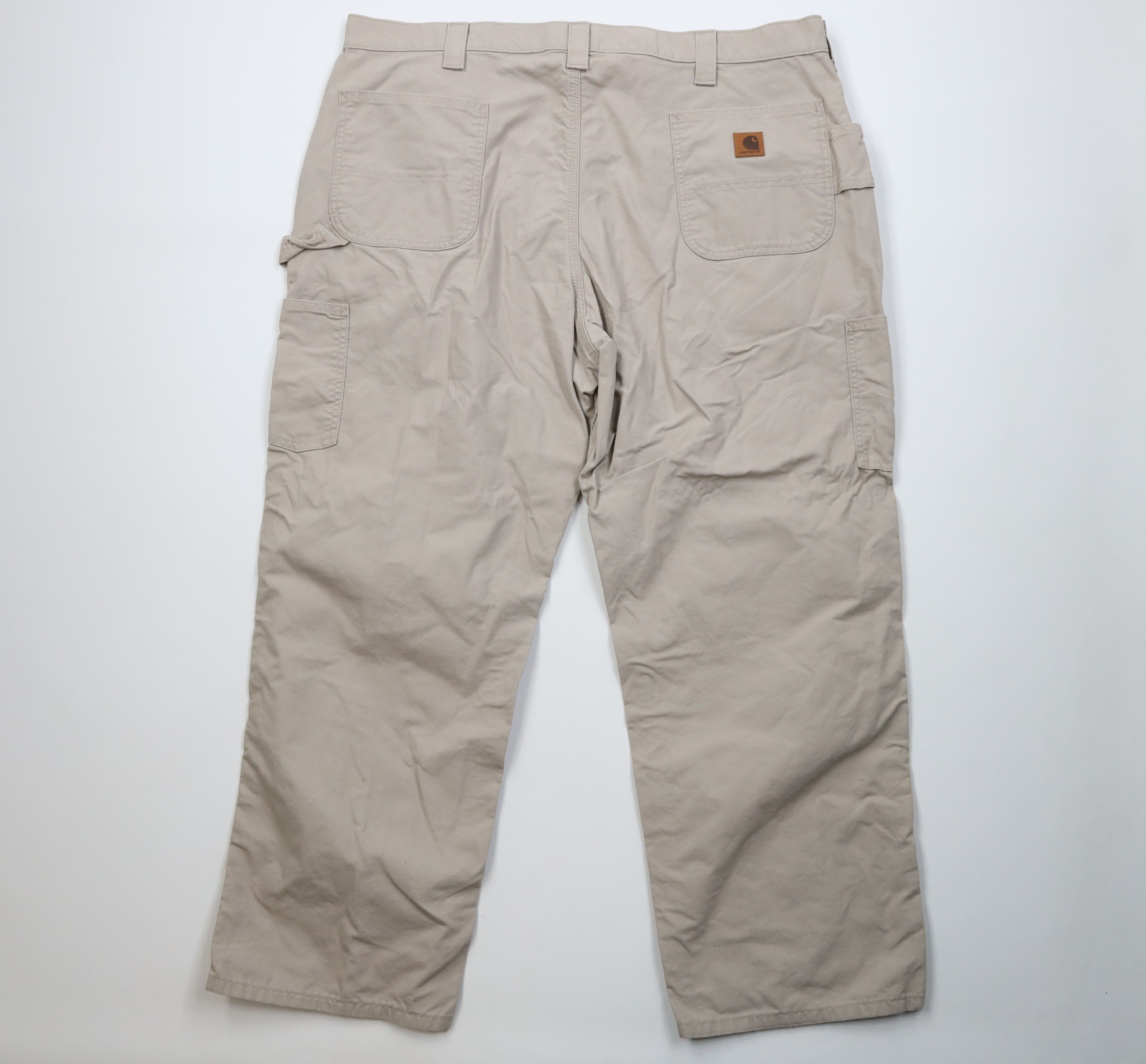 Carhartt Vintage Y2K Carhartt Wide Leg Dungaree Pants Tan Khaki Size US 44 / EU 60 - 9 Thumbnail