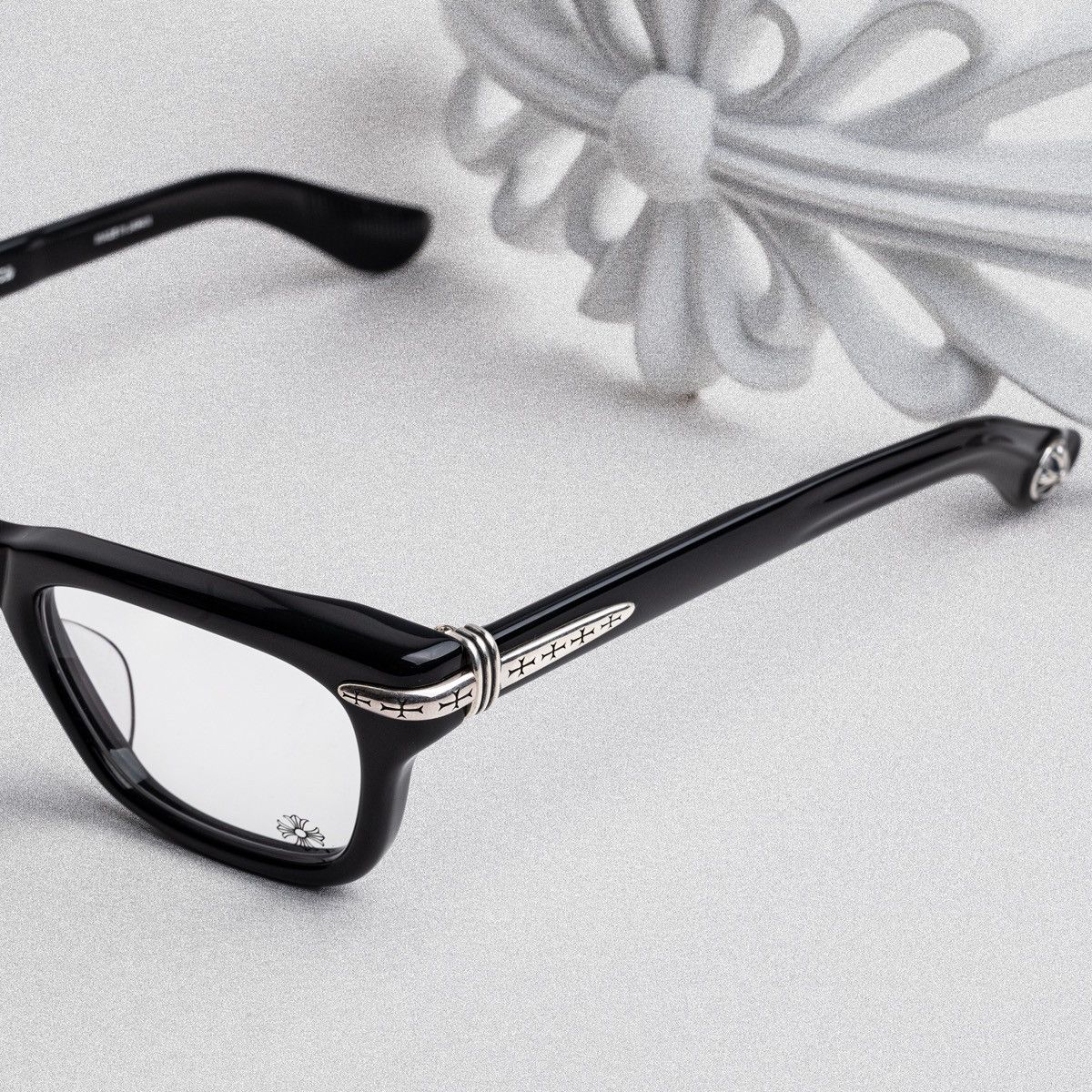 Chrome Hearts CHROME HEARTS TRYPOLEAGAIN BLACK GLASSES Size ONE SIZE - 3 Thumbnail