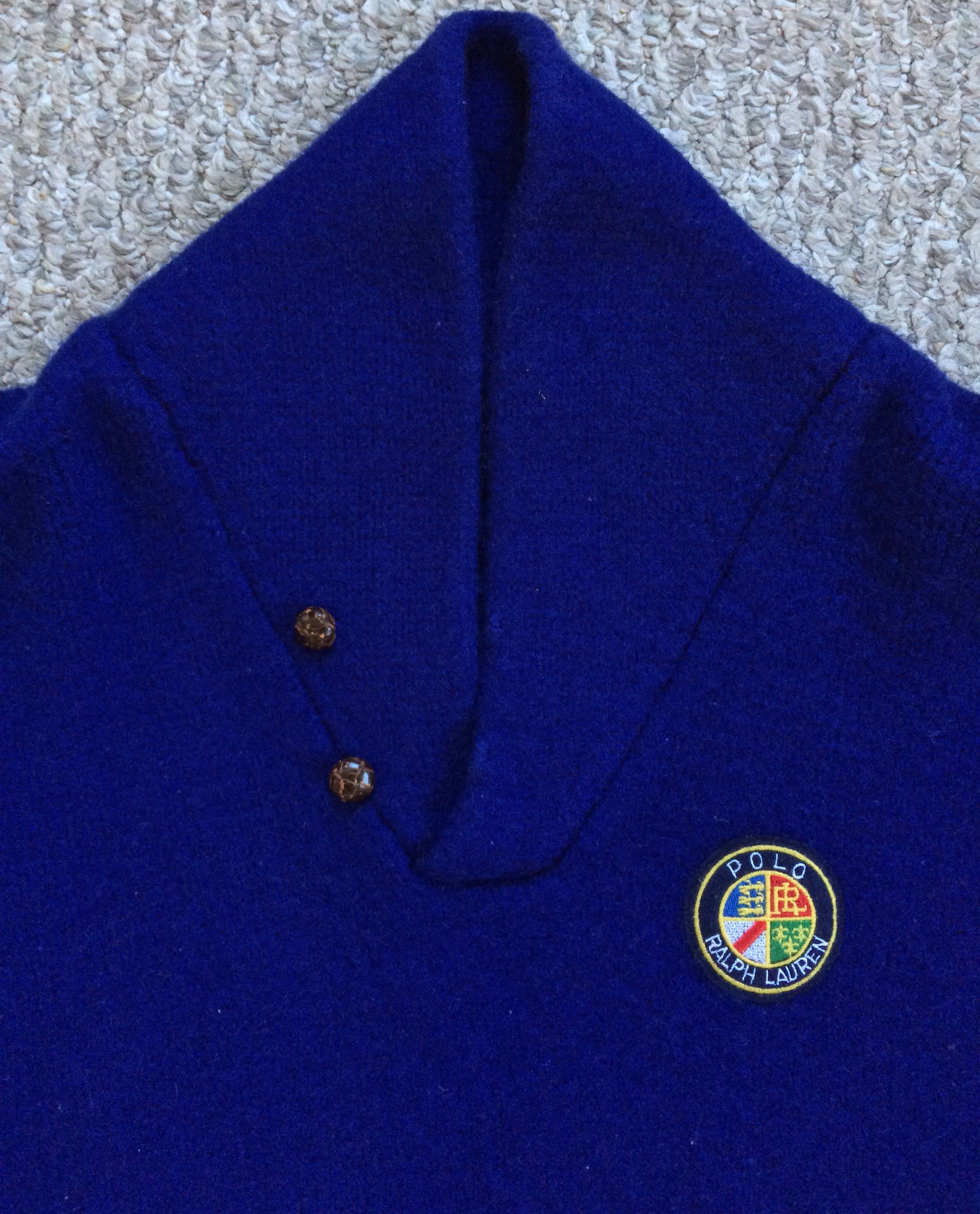 Polo Ralph Lauren F/W 1987 Ralph Lauren Wool Crest Cowlneck Sweater Size US L / EU 52-54 / 3 - 2 Thumbnail
