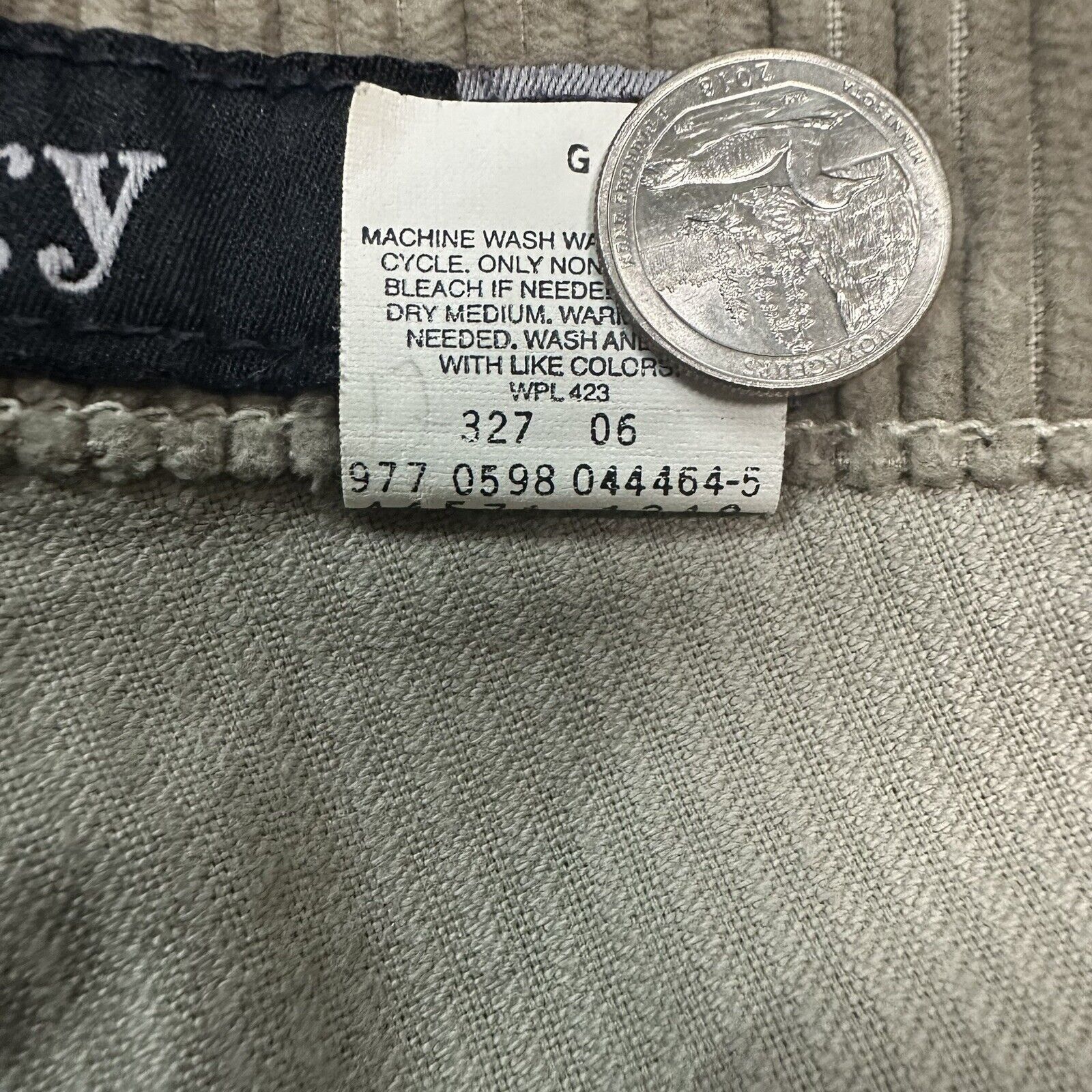 Levi's × Vintage Vintage 90s Levi’s Silvertab Beige Baggy Corduroy Pants Size US 33 - 8 Thumbnail