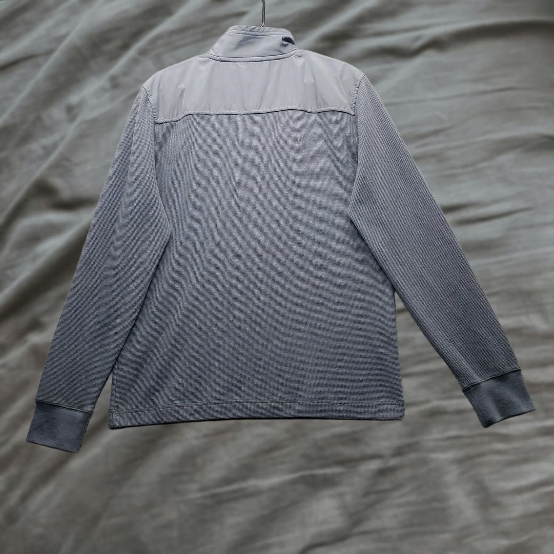 Banana Republic Banana Republic Mens Golf Sweatshirt Shirt L Gray 1/4 Zip Raglan Mock Neck Performance Athletic Size US L / EU 52-54 / 3 - 1 Thumbnail