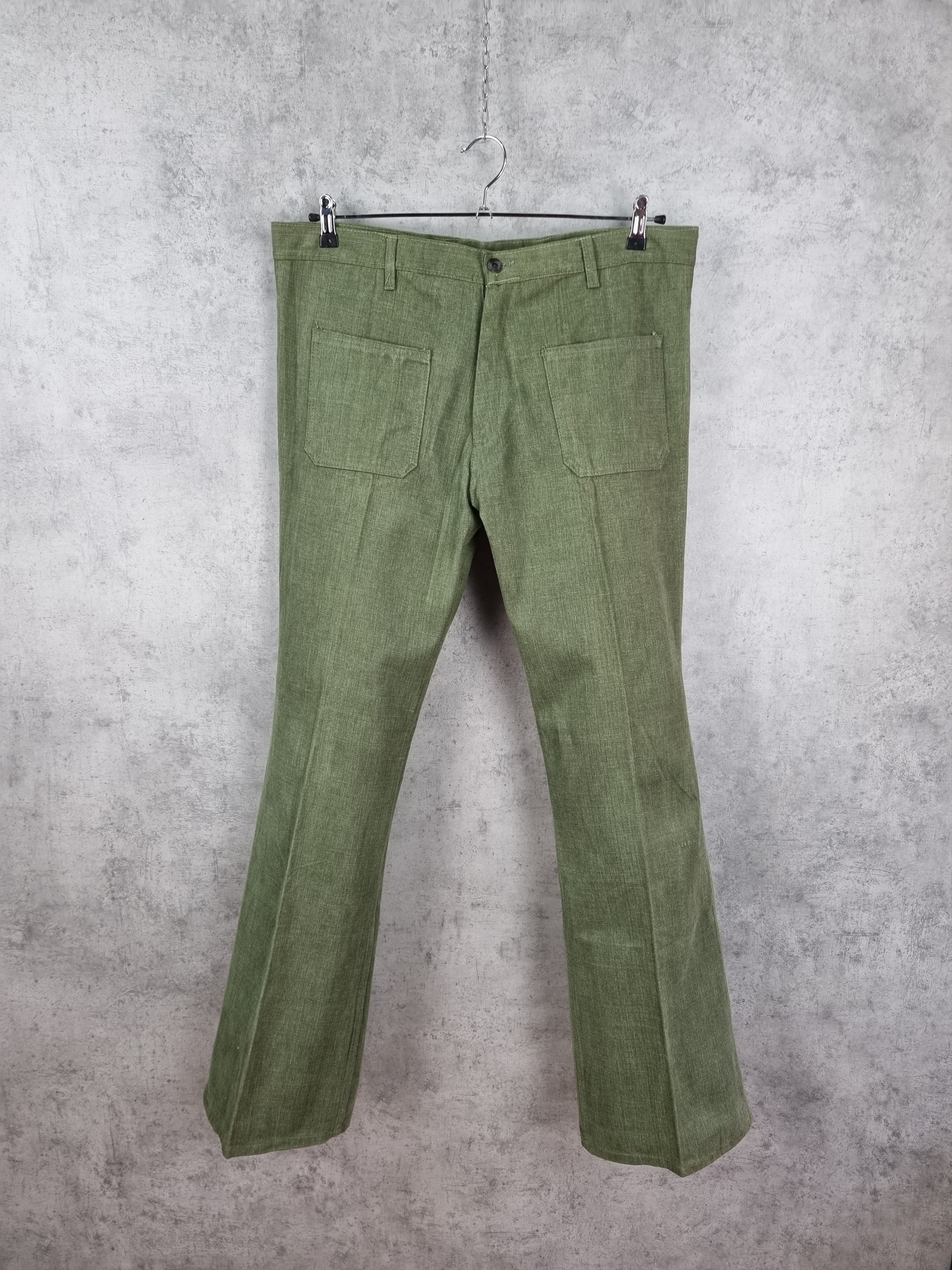 Cowboy Equipment × Vintage Unique Rare Flared Caravela Soft Cotton like Corduroy Size US 38 / EU 54 - 2 Thumbnail