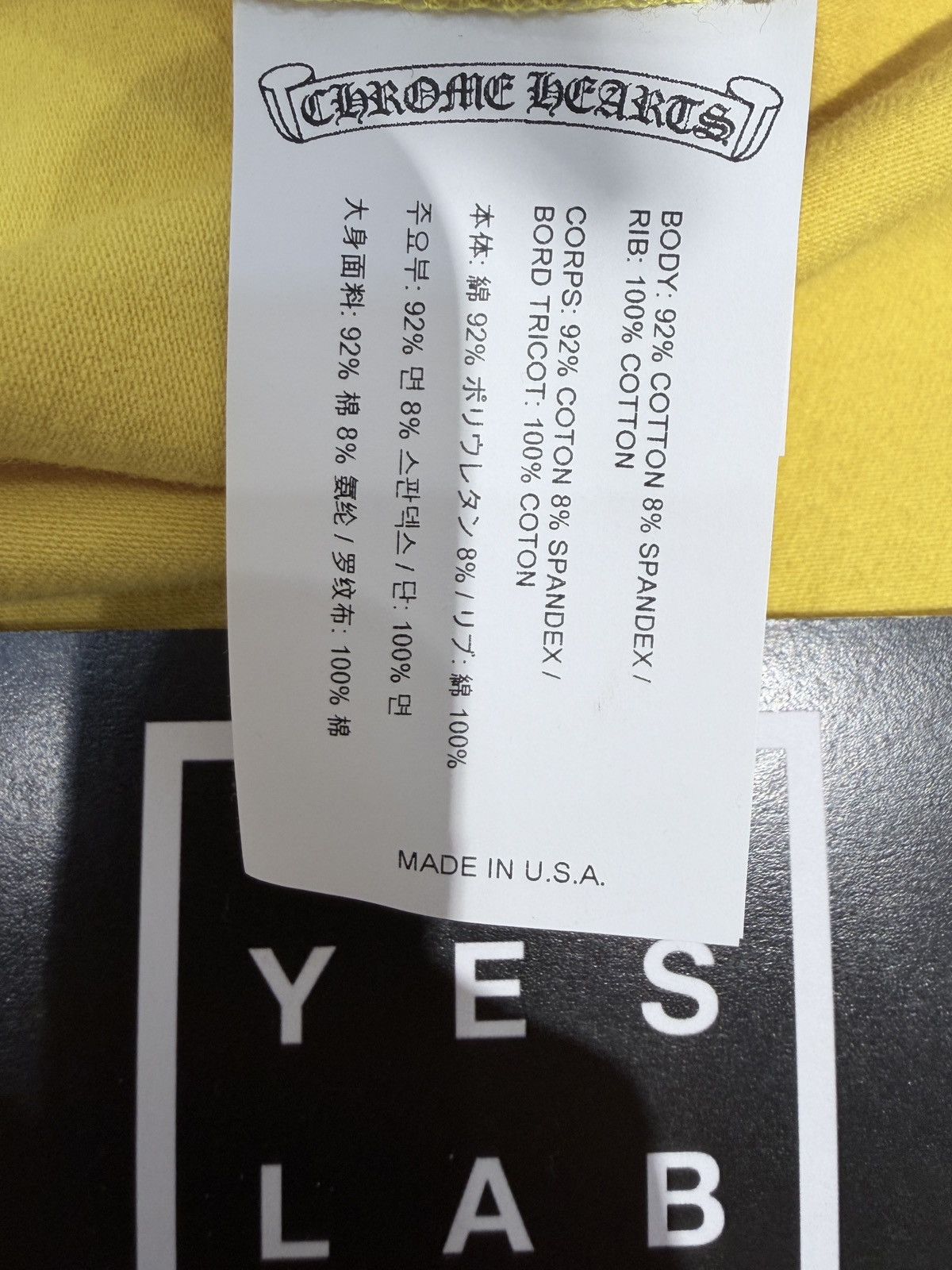 Chrome Hearts Chrome Hearts Yellow＆Black Horseshoe Logo Tank top Size M / US 6-8 / IT 42-44 - 6 Thumbnail