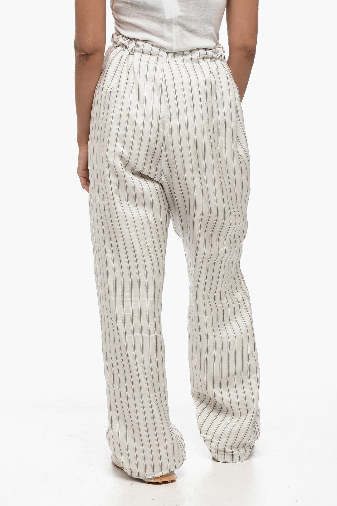 Maison Margiela og1mm1224 Reversible UNISEX Flax Blend Pant in Beige Size 34" / US 12 / IT 48 - 11 Thumbnail