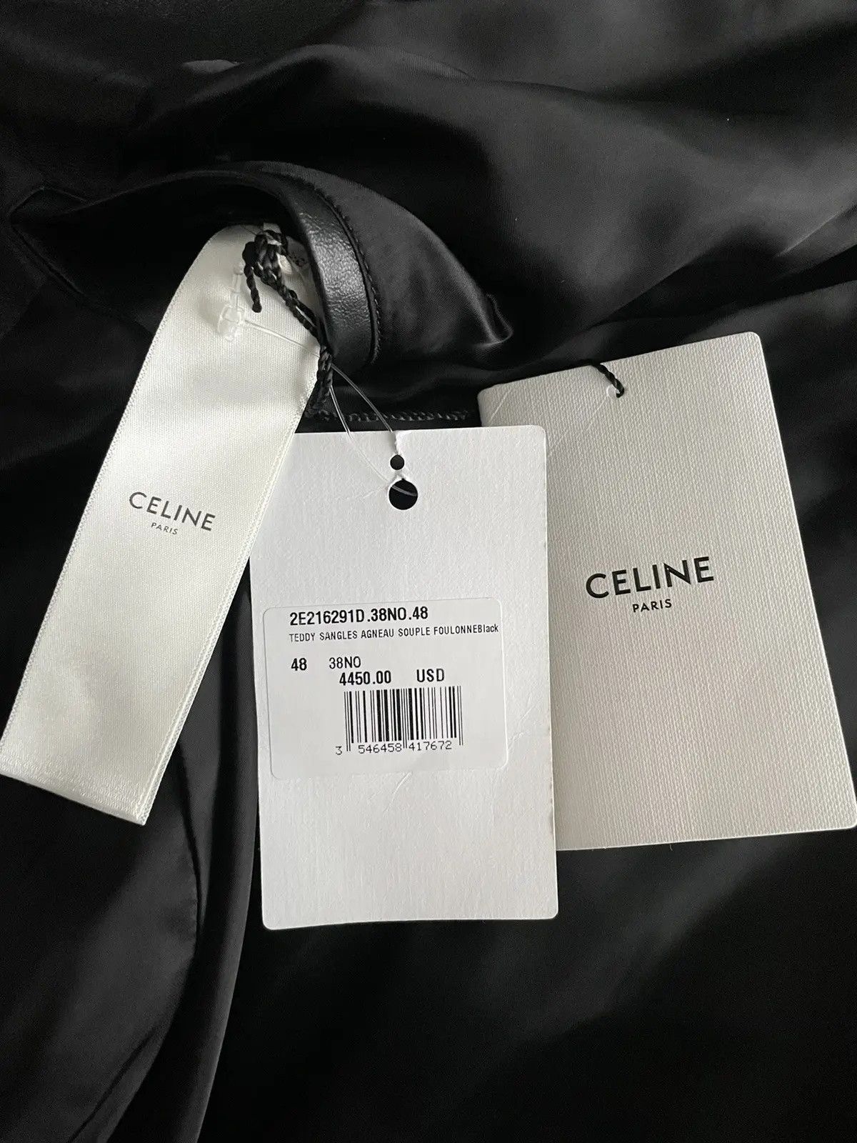 Celine × Hedi Slimane Rare Brand NEW Hedi Slimane Runway Sold Out Leather Jacket Size US M / EU 48-50 / 2 - 14 Thumbnail