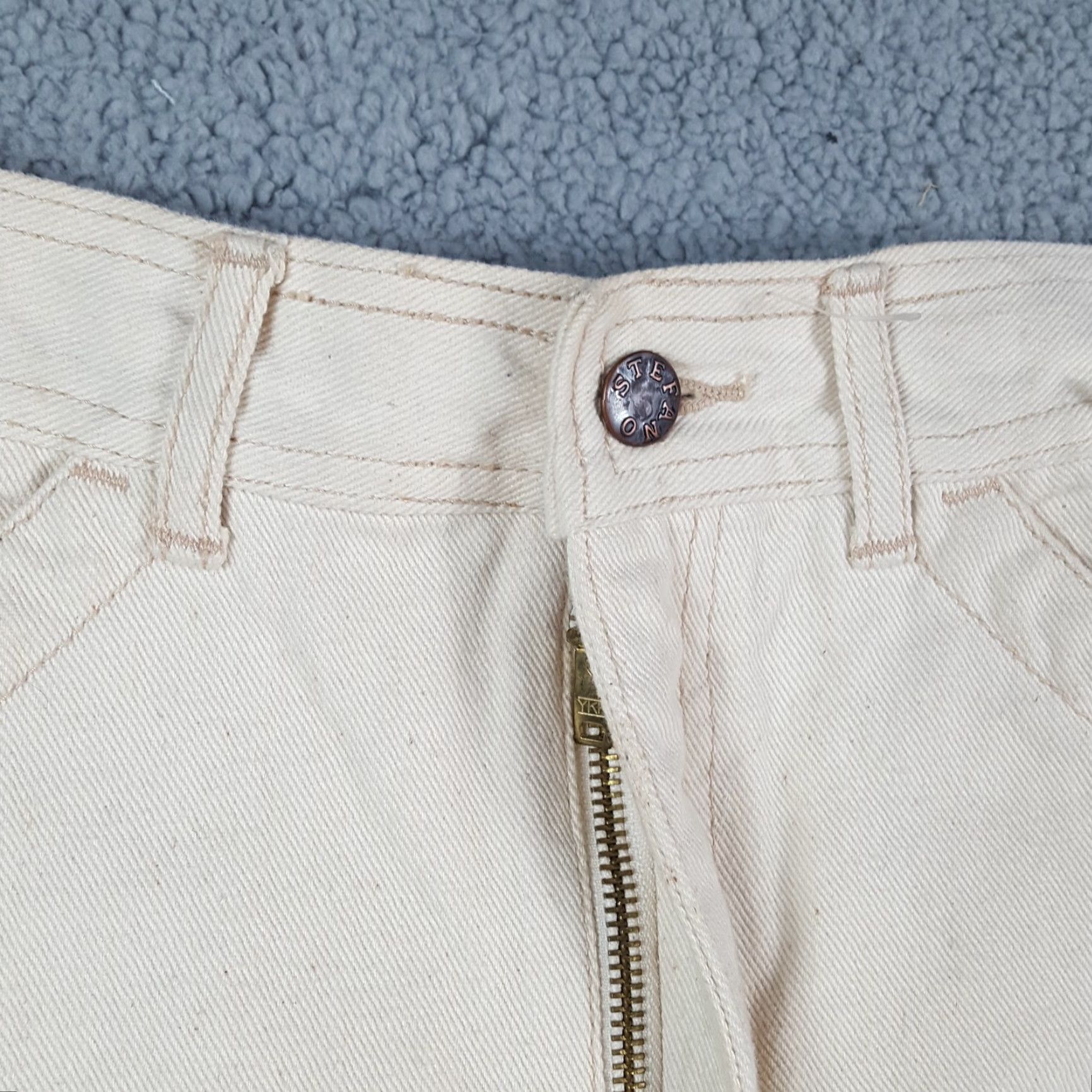 Vintage VINTAGE Stefano White Denim Midi Skirt Women's Size 7 Straight Pencil Y2K 90s Western Size 28" / US 6 / IT 42 - 3 Thumbnail
