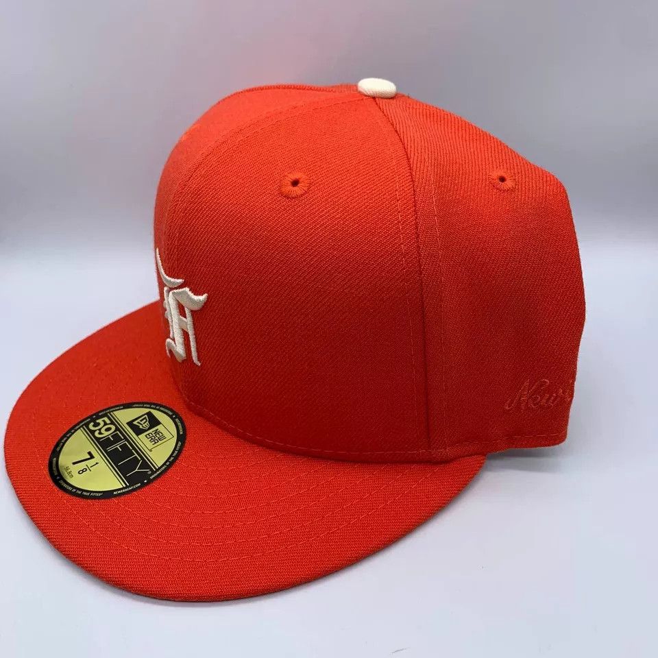 Fear of God × New Era Fear of God 7 1/8 Hat Fitted Cap Orange Jordan FOG Size ONE SIZE - 2 Thumbnail