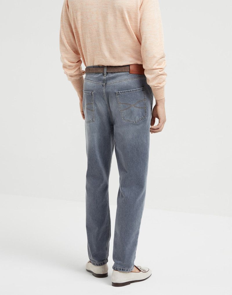 Brunello Cucinelli o1la1rc1a0326 Denim Pants in Blue Size US 36 / EU 52 - 2 Thumbnail
