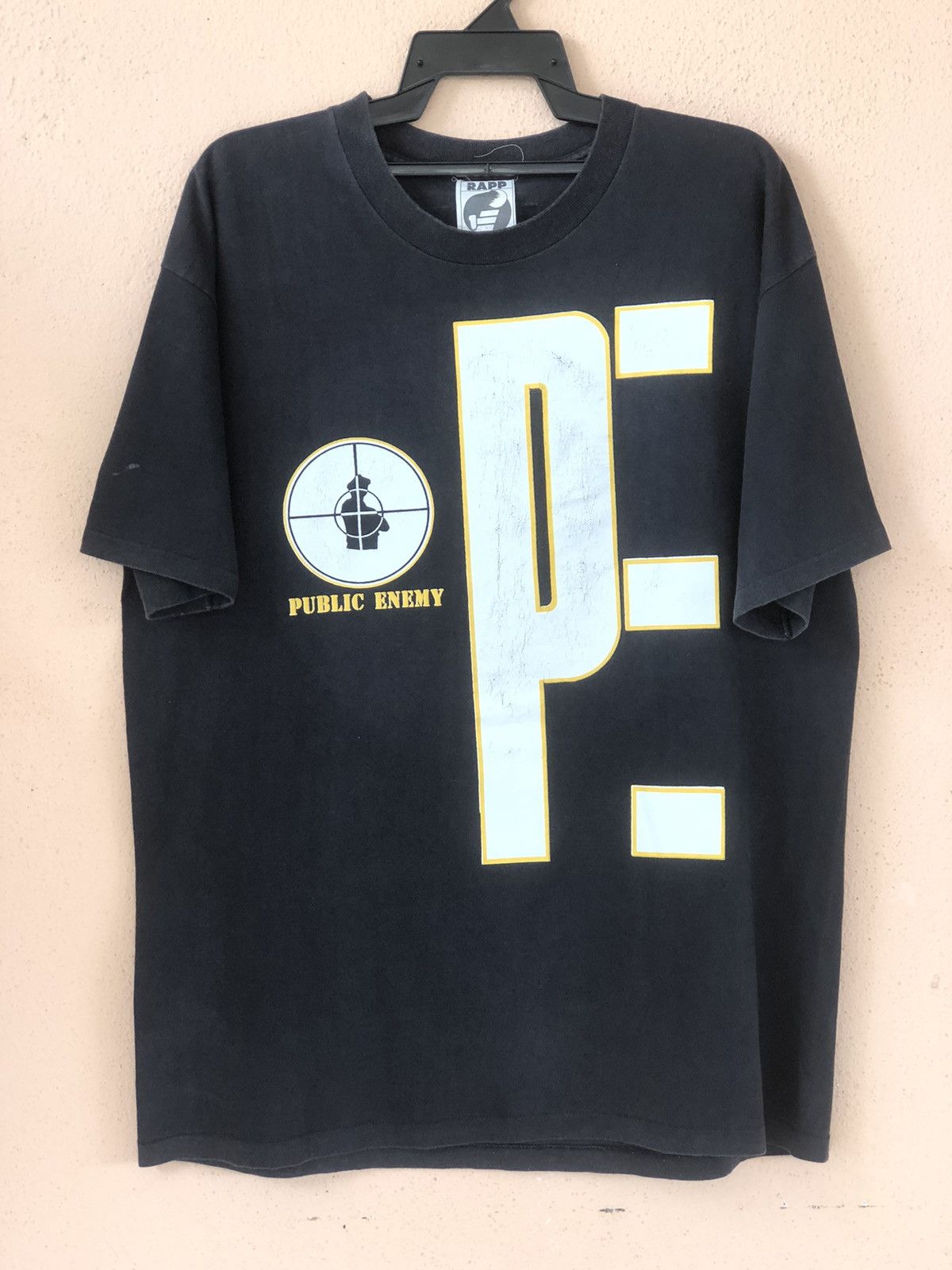 Public Enemy × Rap Tees × Vintage Vintage 90s PUBLIC ENEMY Hip Hop Band Tee Size US XL / EU 56 / 4 - 1 Thumbnail