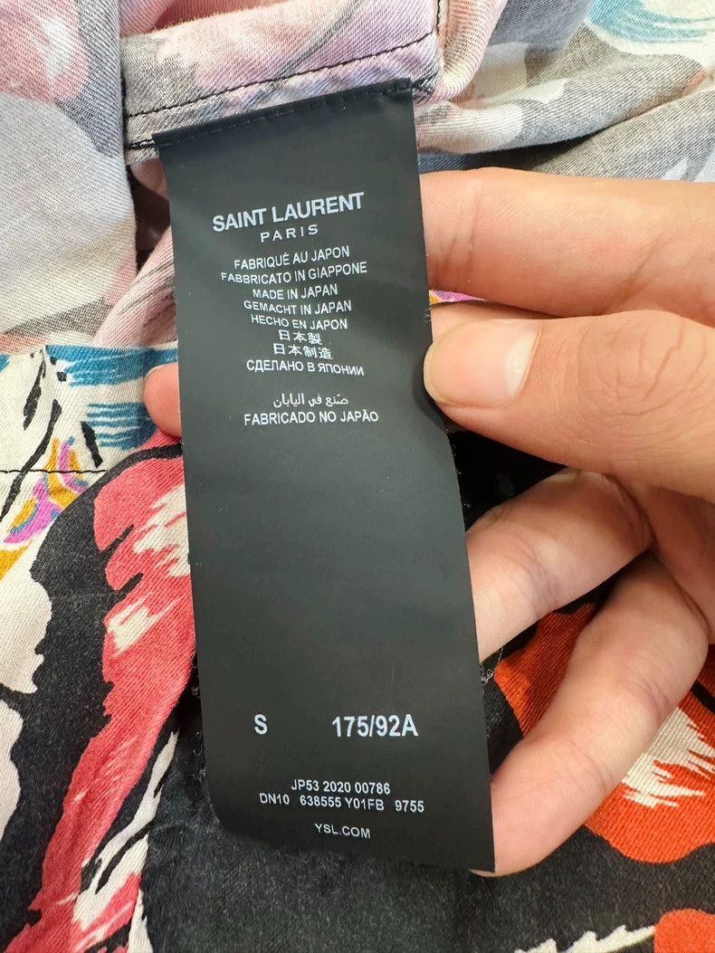 Saint Laurent Paris Saint Laurent Paris Tropical flower lyocell Hawaiian shirt Size S / US 4 / IT 40 - 5 Thumbnail
