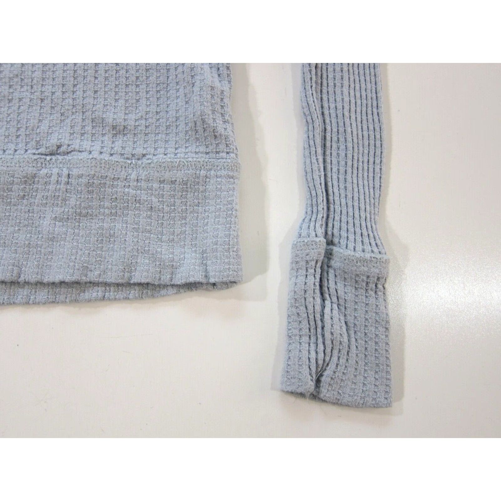 Lucky Brand Lucky Brand Blue Rayon Stretch Waffle Weave Scoop Neck Long Sleeve Shirt Small Size S / US 4 / IT 40 - 8 Thumbnail