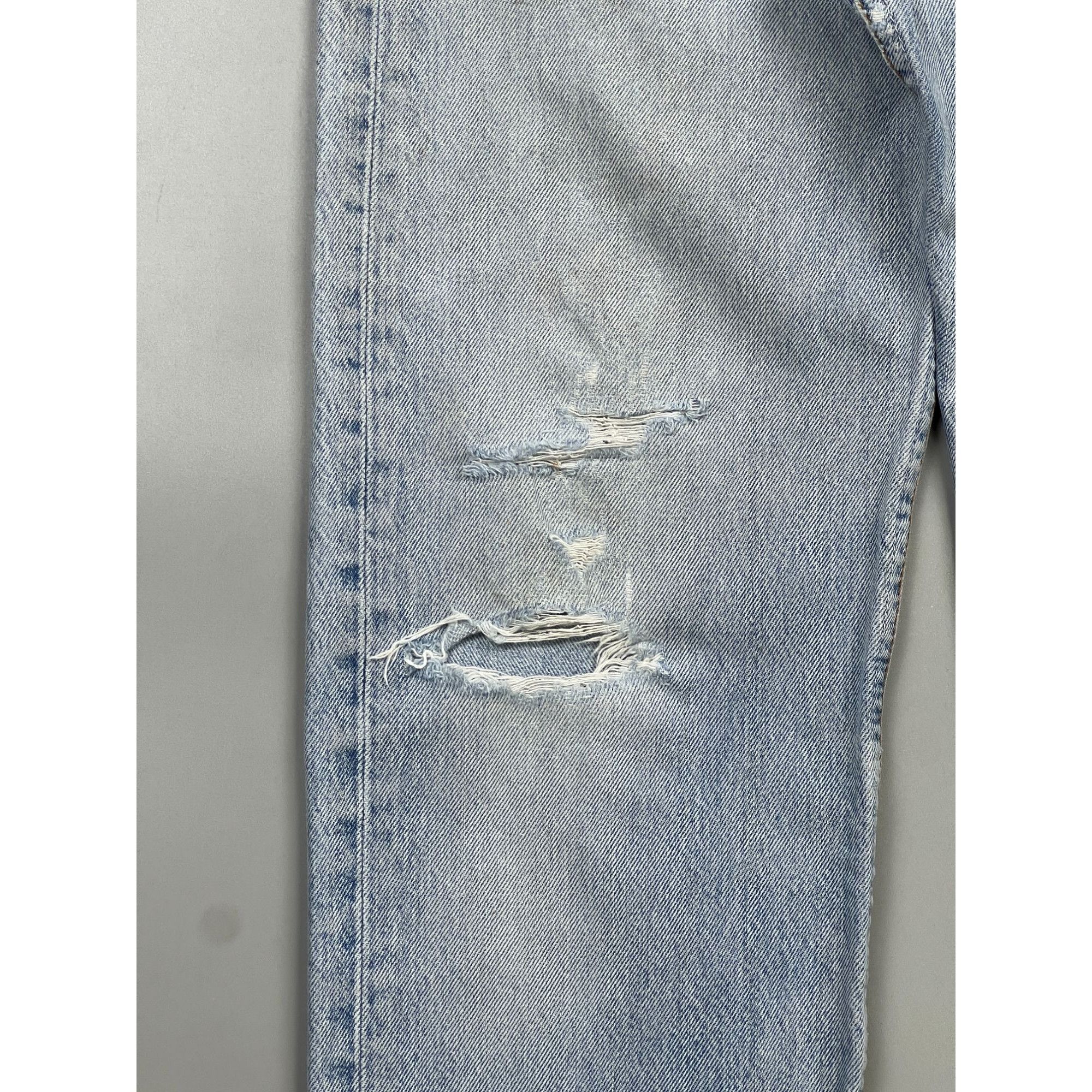 Levi's Levi’s 501 Made in UK Distressed Patchwork Denim Jeans Size US 31 - 5 Thumbnail