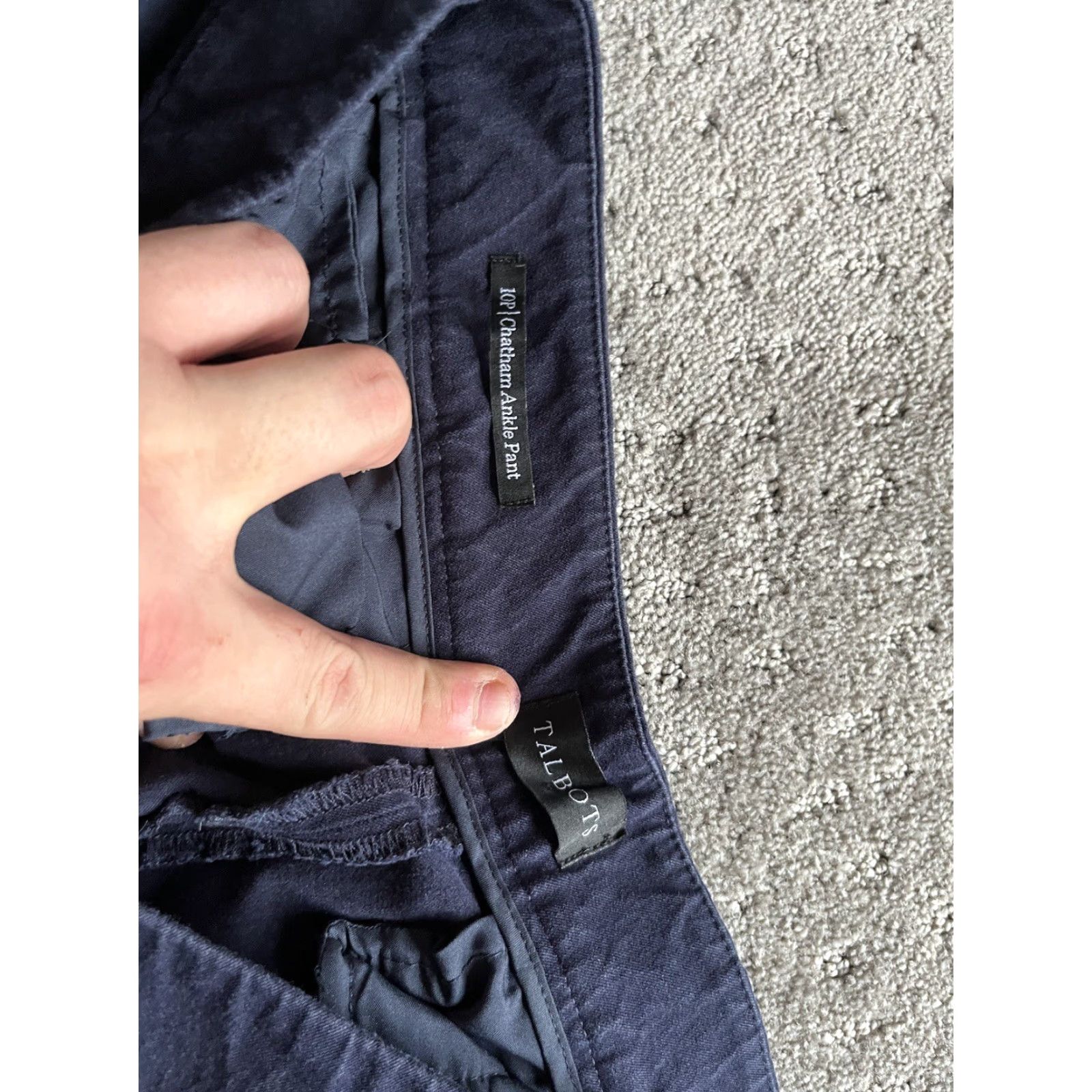 Talbots Talbots Pants Womens 10P Navy Chatham Ankle High Rise Stretch Tapered Regular Petites 26in Blue Women's Pants Size 32" / US 10 / IT 46 - 5 Thumbnail