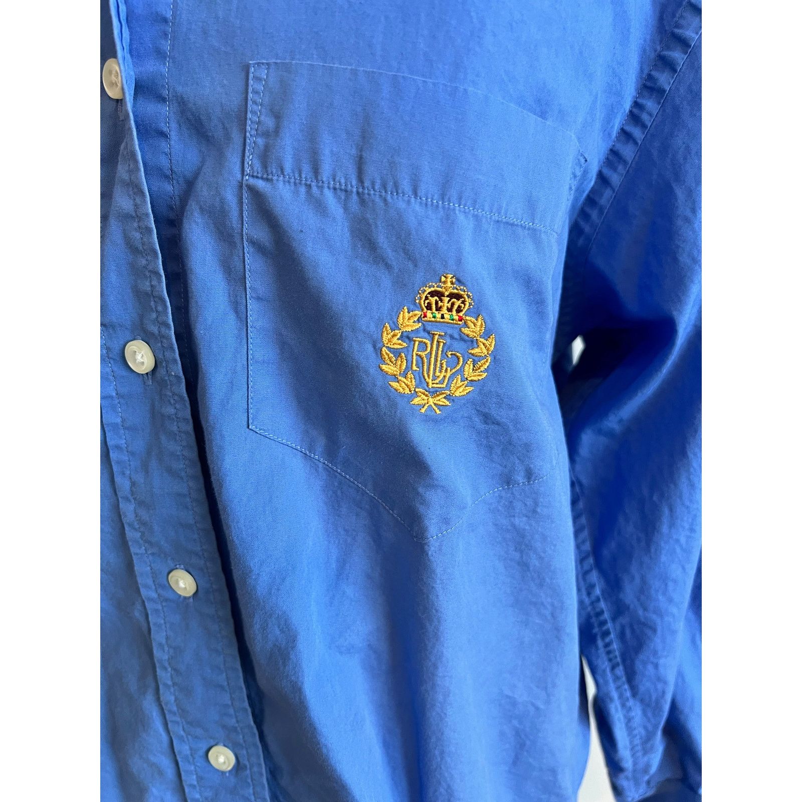 Lauren Ralph Lauren Lauren Ralph Lauren Classic Long Sleeve Button Up Size 8 Size M / US 6-8 / IT 42-44 - 3 Thumbnail