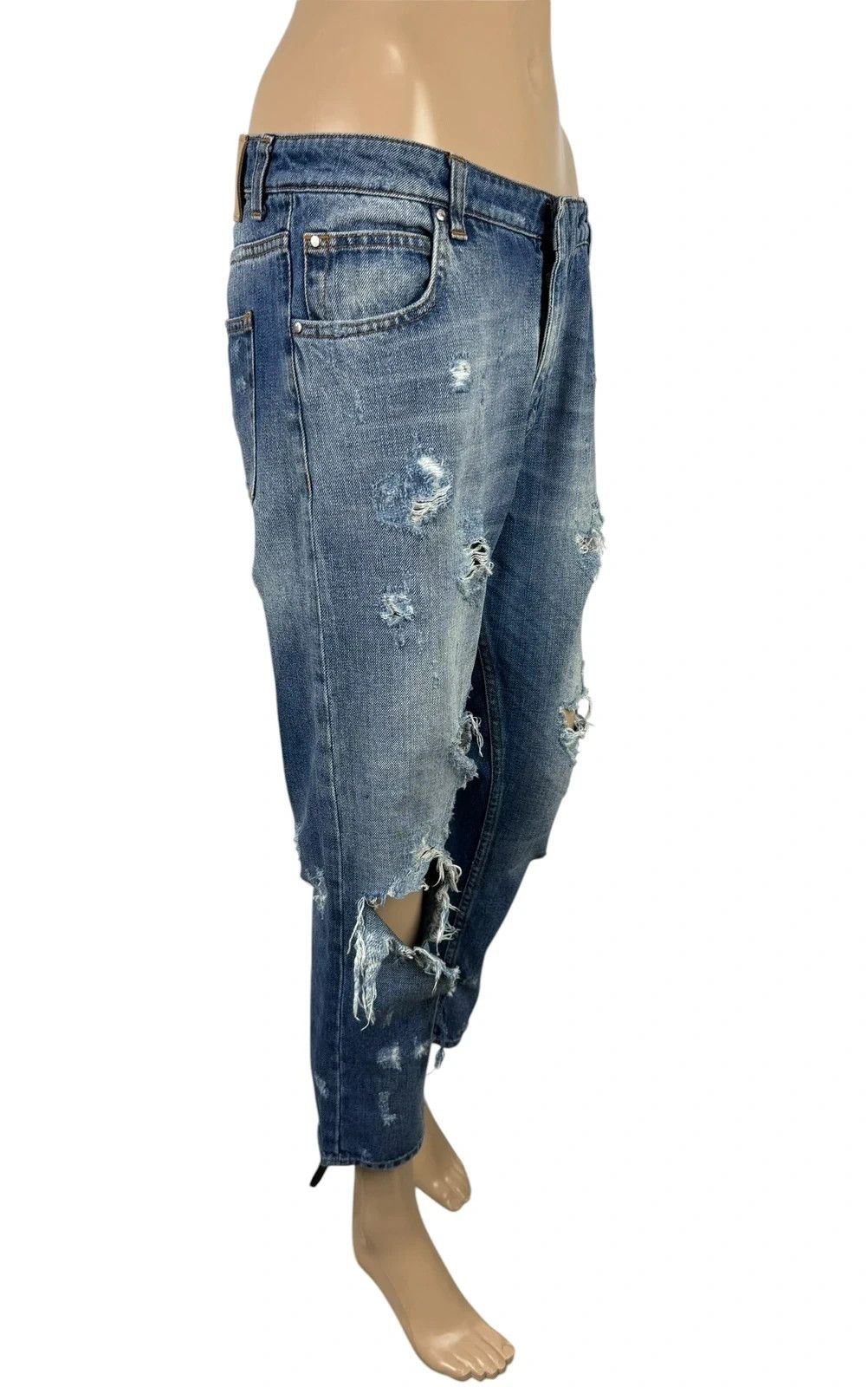 Pierre Balmain Pierre Balmain Ripped Jeans size 27 Size 27" / US 4 / IT 40 - 3 Thumbnail