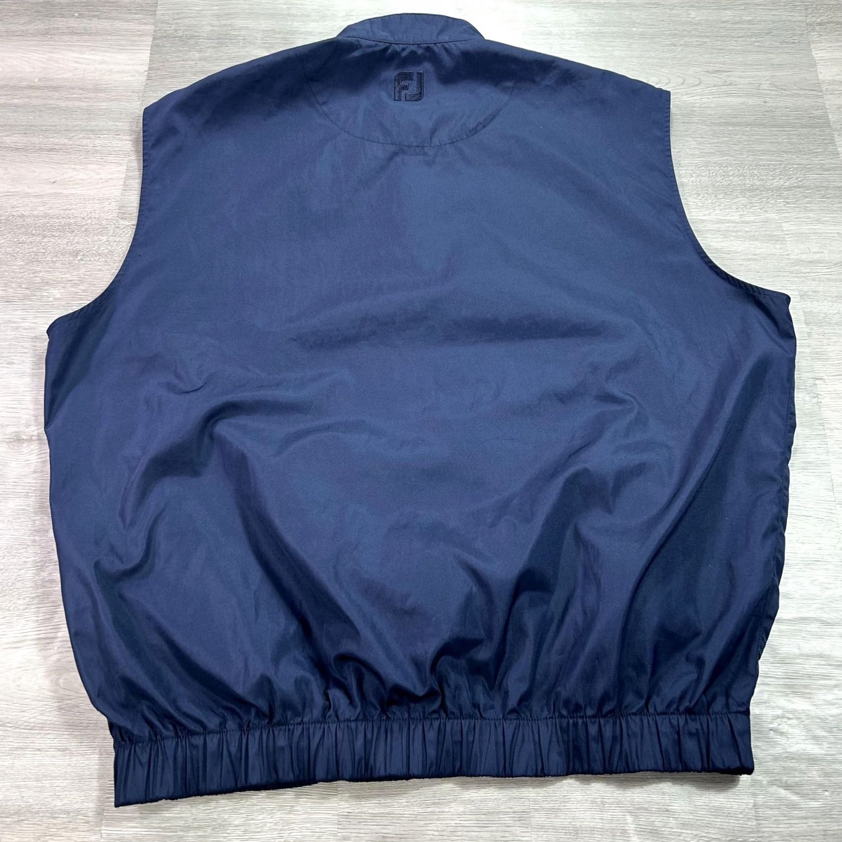 Footjoy FootJoy Vest Mens Small Blue Golf Windbreaker Pockets Zipped Elastic Hem Collared Lightweight Wind-Resistant Polo Layering Shirt Size US S / EU 44-46 / 1 - 2 Thumbnail