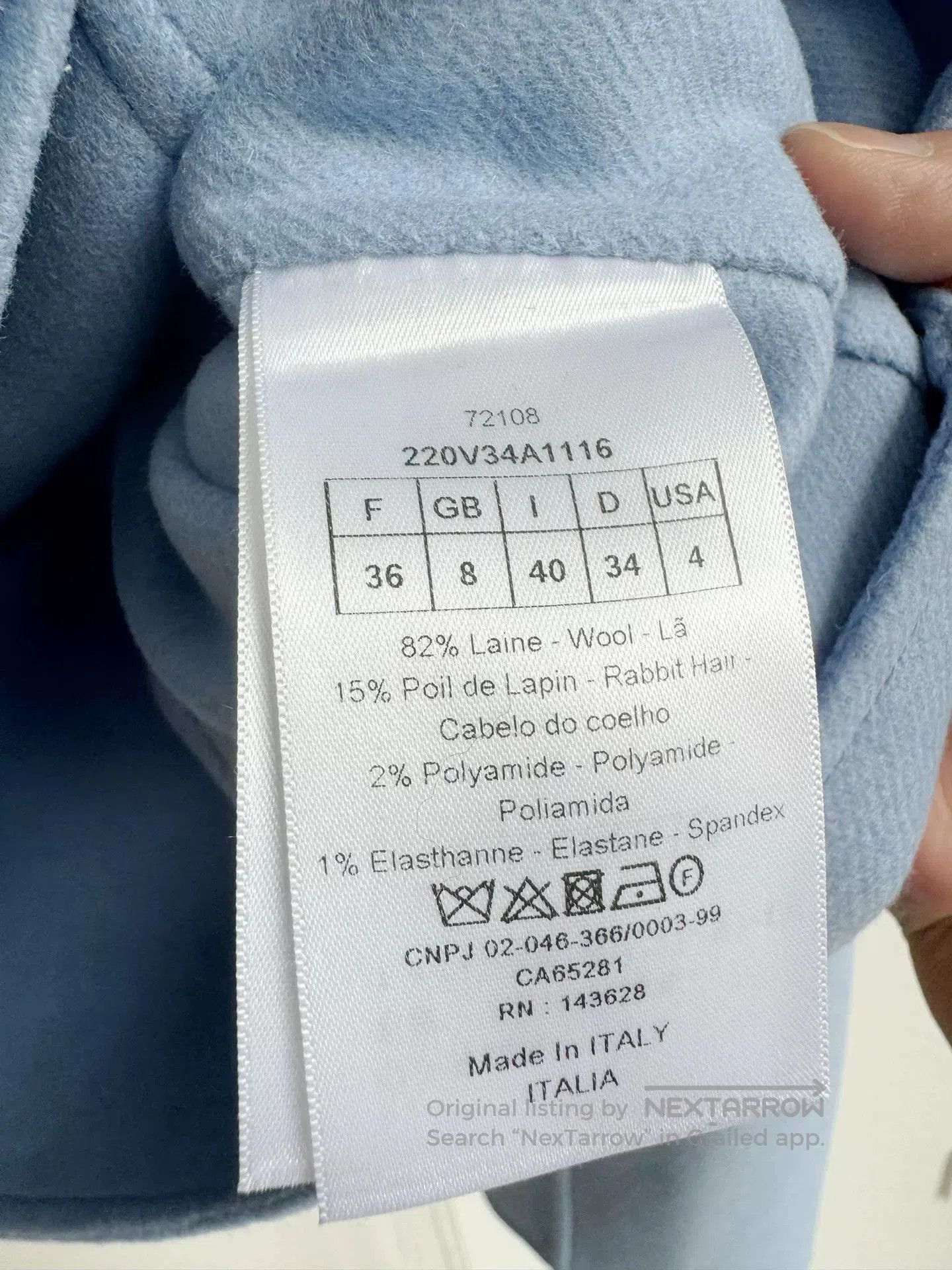 Dior Dior Short Wool Coat. Size XS / US 0-2 / IT 36-38 - 6 Thumbnail