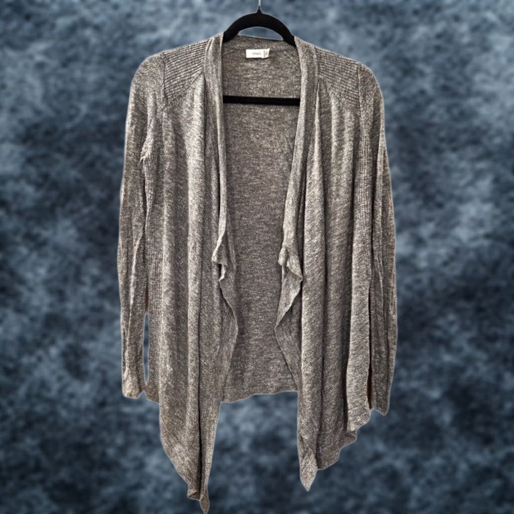 Vince Vince Gray Open Lightweight Drape Cardigan Linen Viscose Blend XS Minimalist Size XS / US 0-2 / IT 36-38 - 1 Thumbnail