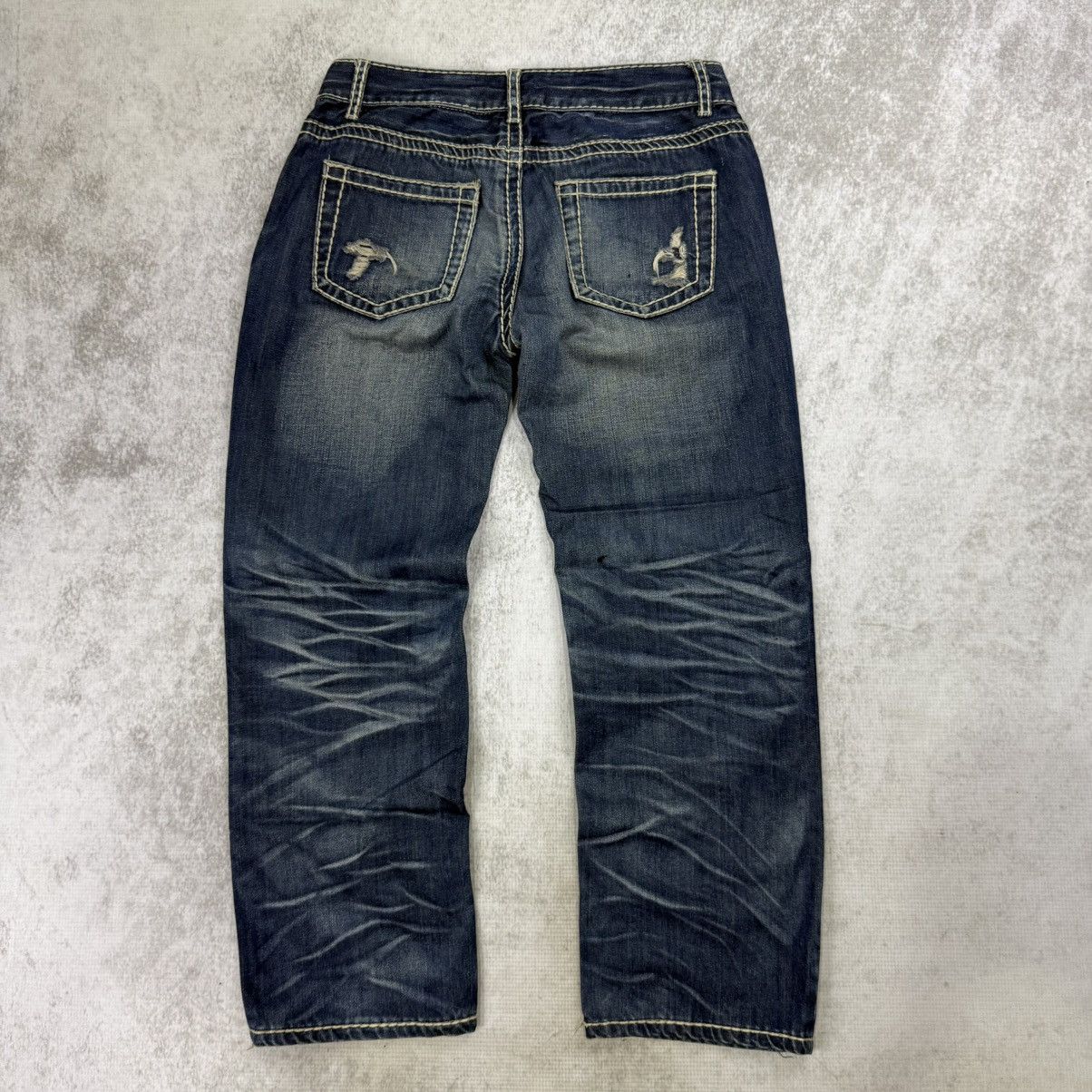 Japanese Brand 00s Iggy Tribe faded light jeans denim blue Size US 30 / EU 46 - 3 Thumbnail