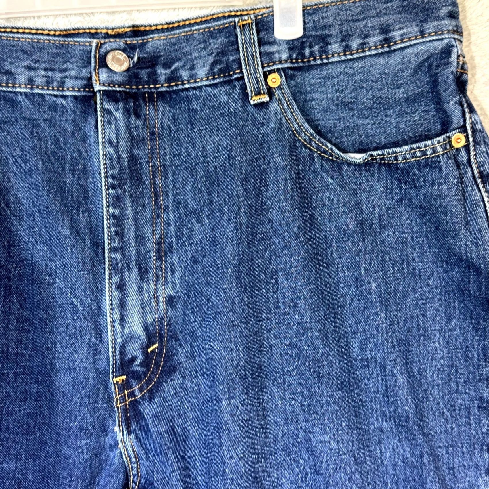 Levi's Levi's 550 Mens Jeans 42x32 Blue Denim Relaxed Fit Mid Rise Straight Leg Size US 42 / EU 58 - 4 Thumbnail