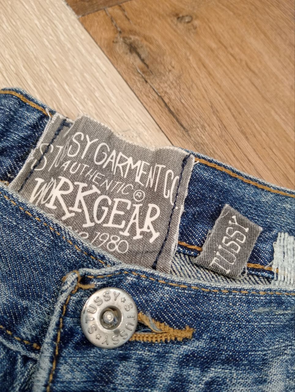 Stussy STUSSY WORKGEAR DISTRESSED JEANS - SIZE 32 Size US 32 / EU 48 - 5 Thumbnail