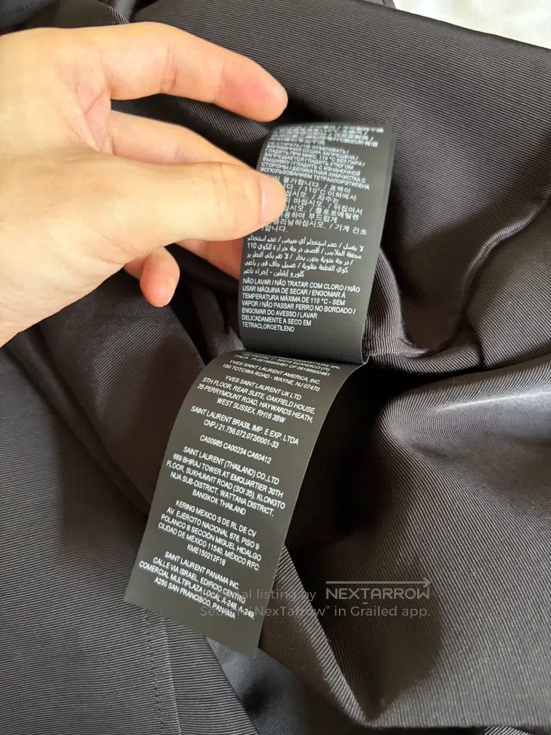 Saint Laurent Paris Saint Laurent Paris size 41 Bowtie Shirt Size US XL / EU 56 / 4 - 6 Thumbnail