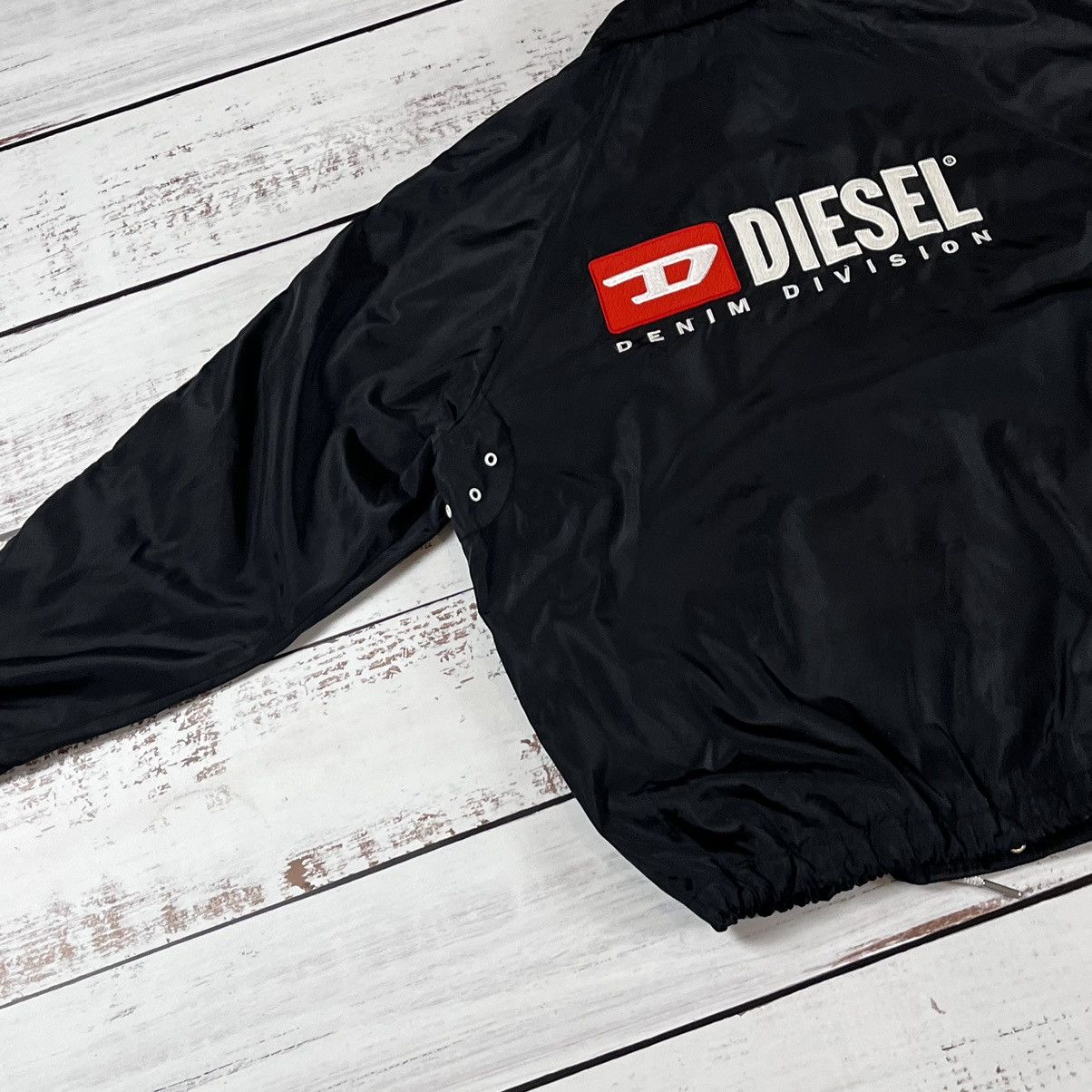 Diesel Windbreaker Diesel J-Akito Relahed Fit Black Zip Jacket Y2K Size US S / EU 44-46 / 1 - 13 Thumbnail
