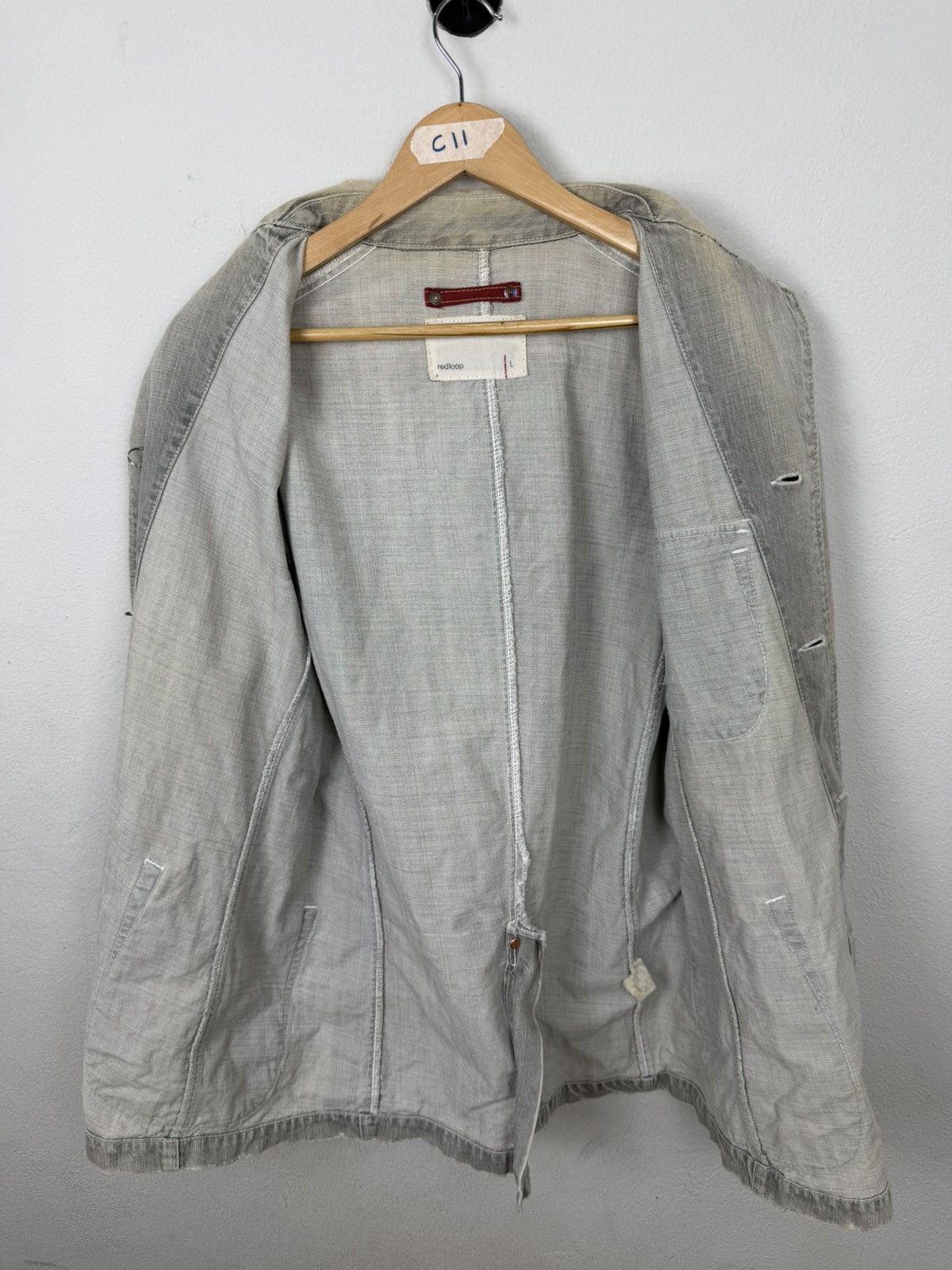 Levi's Vintage Distress Levi’s Redloop Denim Engineer Jacket Size US L / EU 52-54 / 3 - 10 Thumbnail