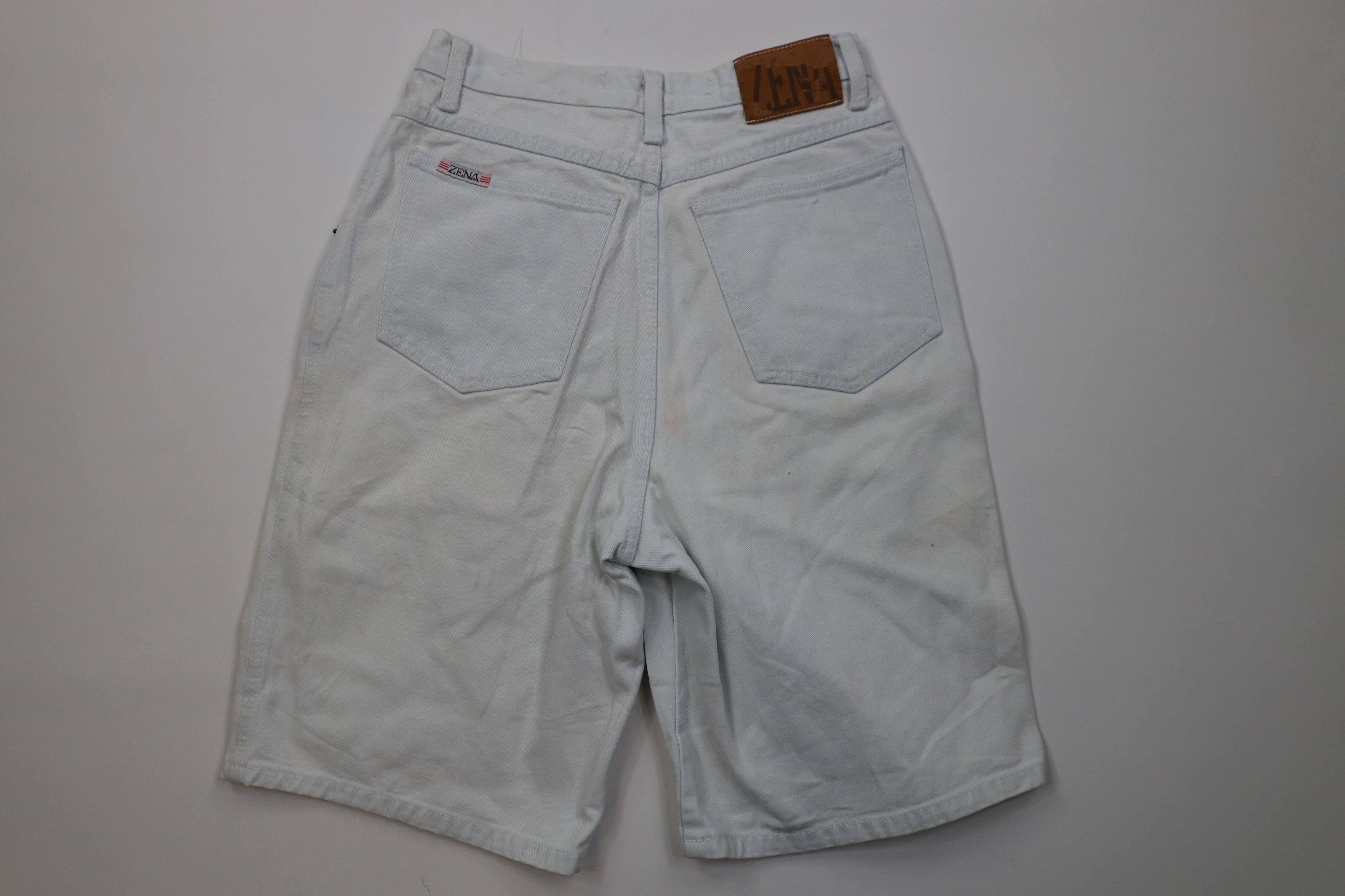 Vintage Vintage 90s Streetwear Baggy Pleated Denim Jean Shorts Blue Size 32" / US 10 / IT 46 - 9 Thumbnail