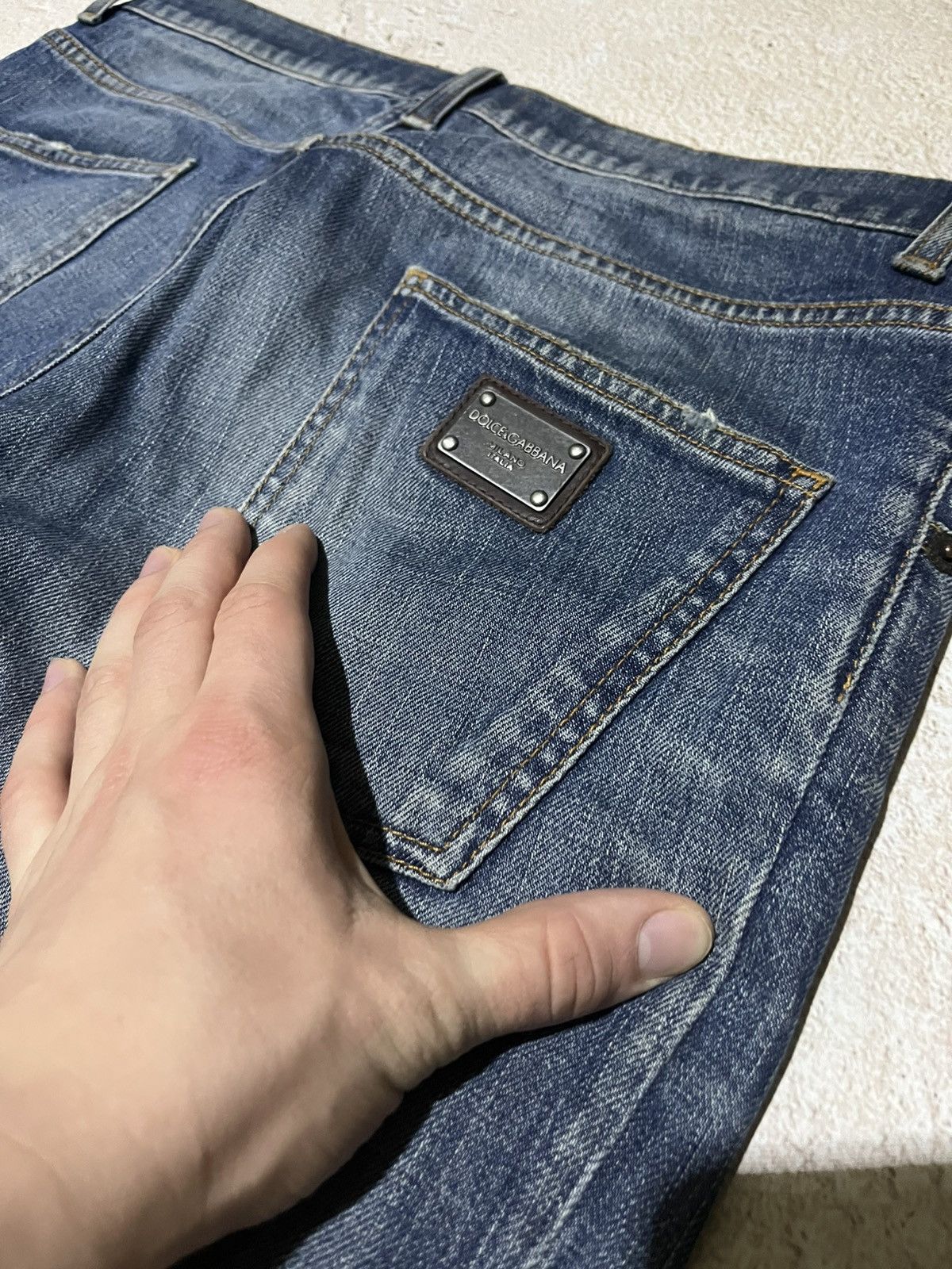 Dolce & Gabbana Dolce & Gabbana Archive Faded Blue Denim Jeans Y2K Size US 33 - 4 Thumbnail
