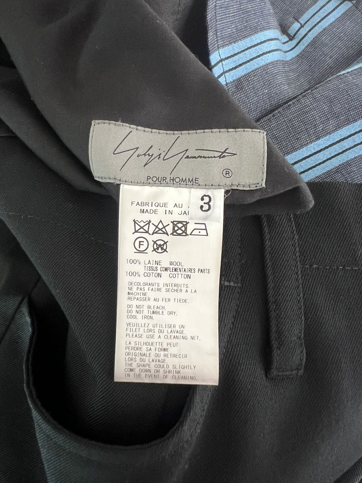 Yohji Yamamoto Yohji Yamamoto Pour Homme W/GABARDINE RIGHT SIDE VENTS SKIRT Size US 32 / EU 48 - 16 Thumbnail