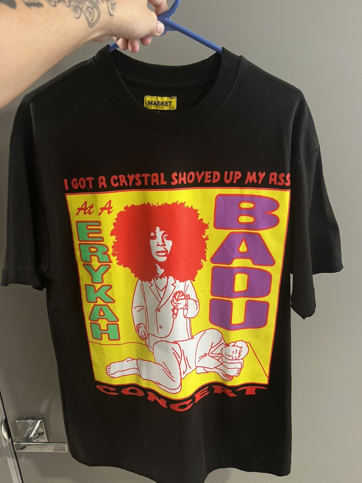 Market Market Graphic Tee Black Erykah Badu Print Shirt Size US M / EU 48-50 / 2 - 1 Thumbnail