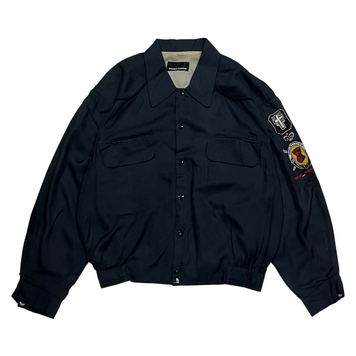Hysteric Glamour Hysteric Glamour Big Logo Two Pocket Rayon Jacket Size US L / EU 52-54 / 3 - 2 Thumbnail
