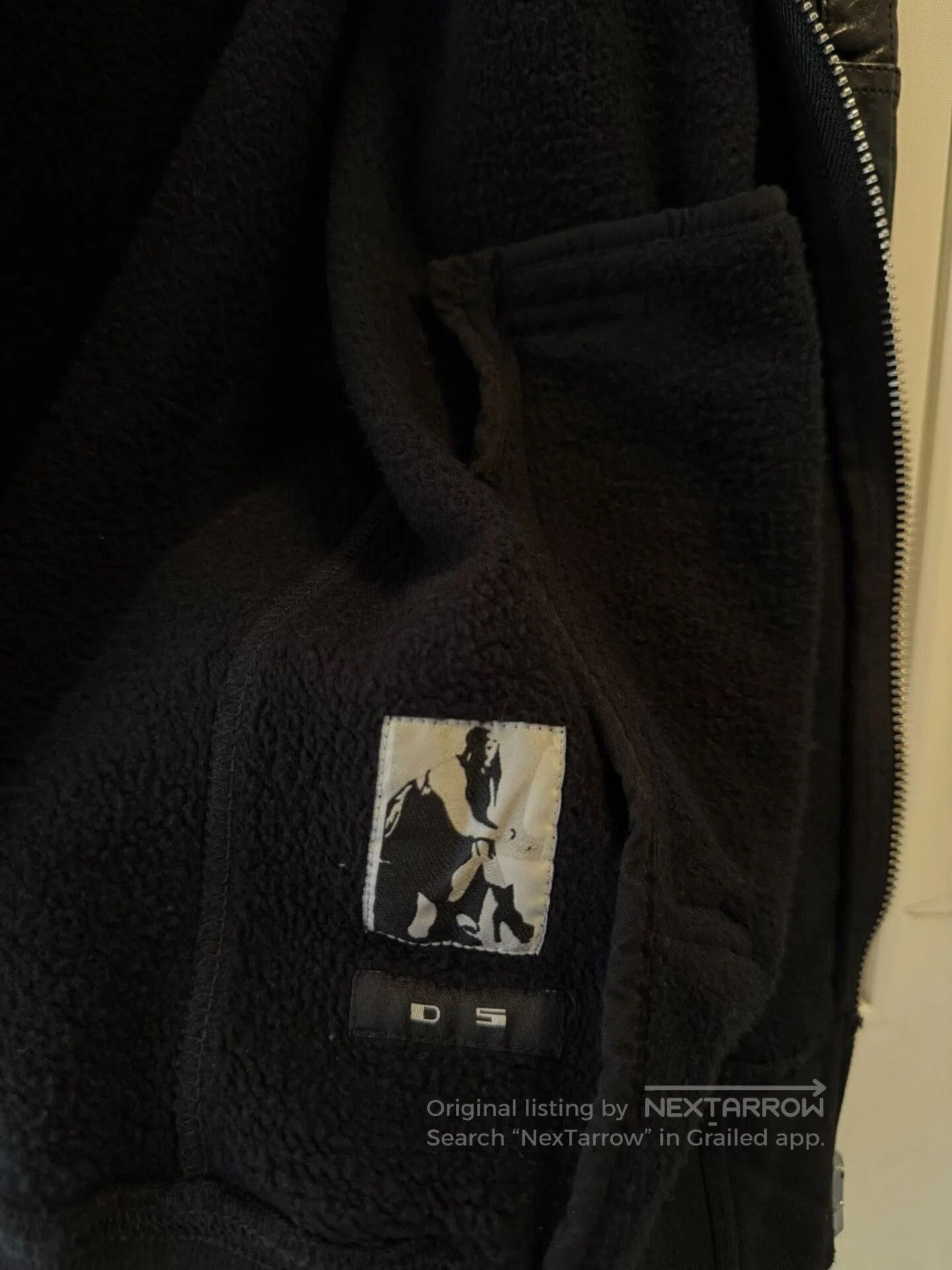 Rick Owens Rick Owens Men's Jacket with Leather Sleeves. Size US S / EU 44-46 / 1 - 6 Thumbnail