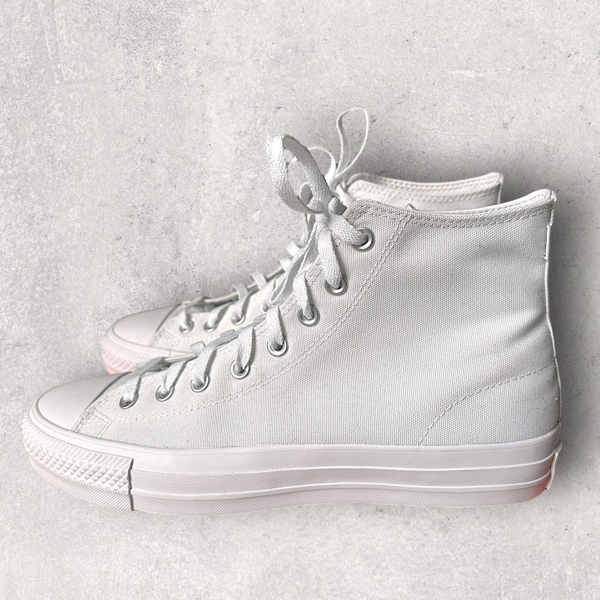 Converse White Out High Tops