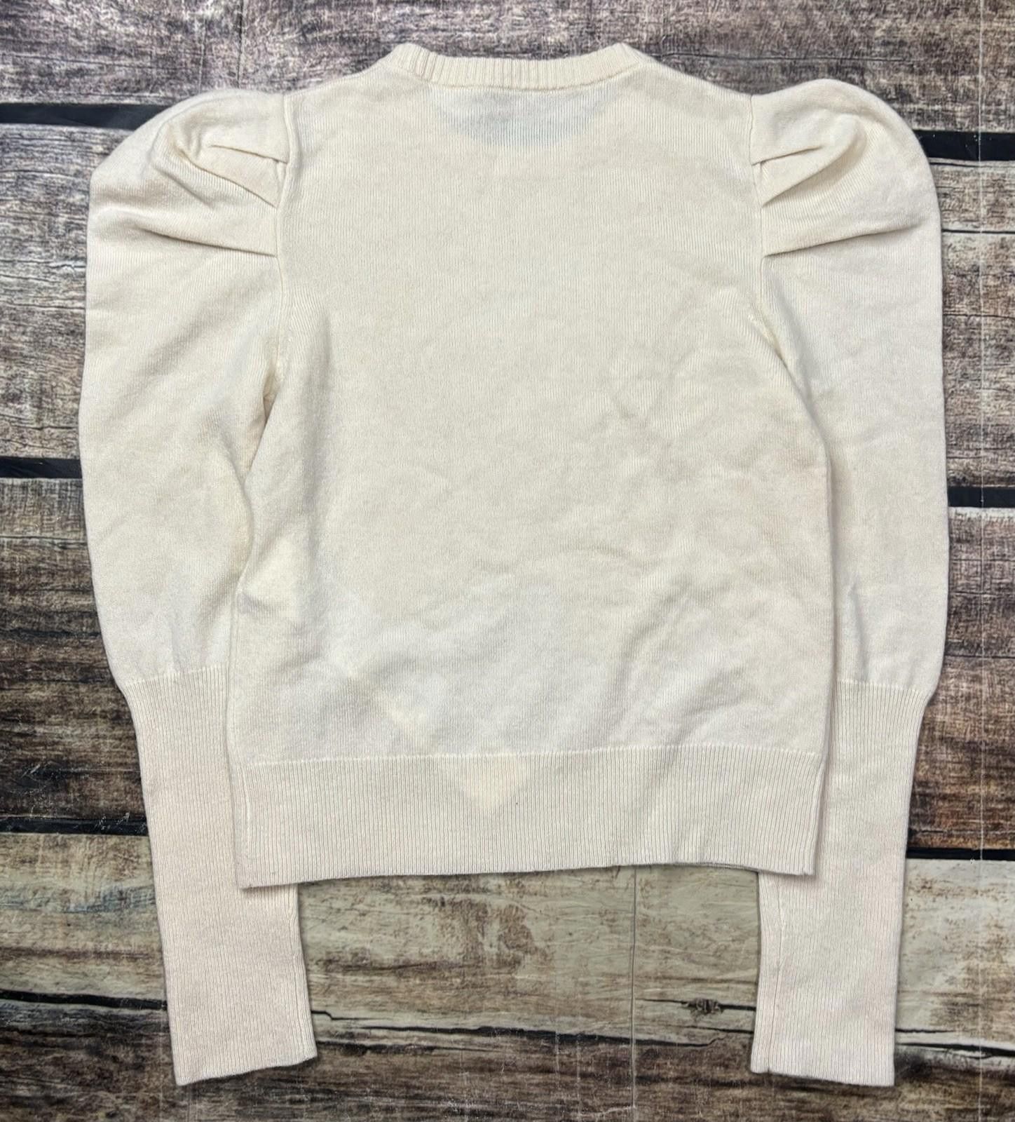 Other Marella Sweater Womens S Cashmere Wool Juliet Puff Sleeves Size S / US 4 / IT 40 - 3 Thumbnail