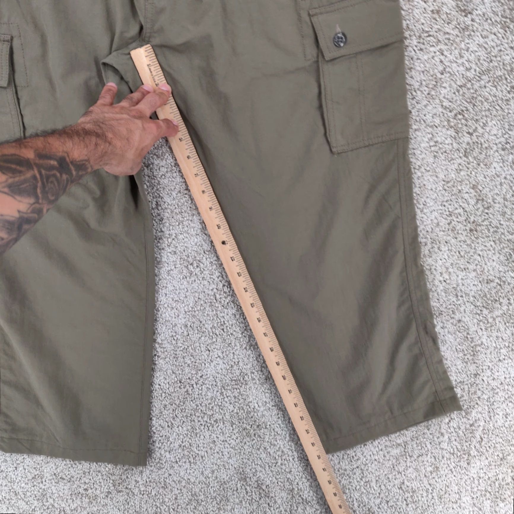 Vintage Clothing Arts Pants Mens 38x26 Green P Cubed Traveler Pickpocket Proof Size US 38 / EU 54 - 4 Thumbnail