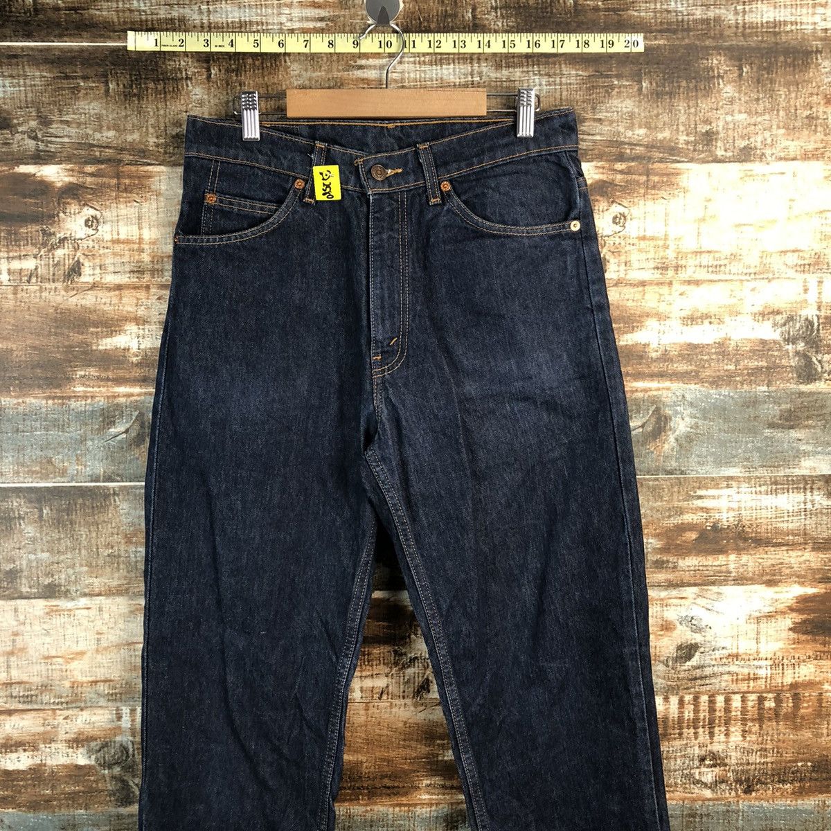 Levi's DL Levis 609 orange tag Dark Blue Denim Pants #A2580 Size US 32 / EU 48 - 2 Thumbnail