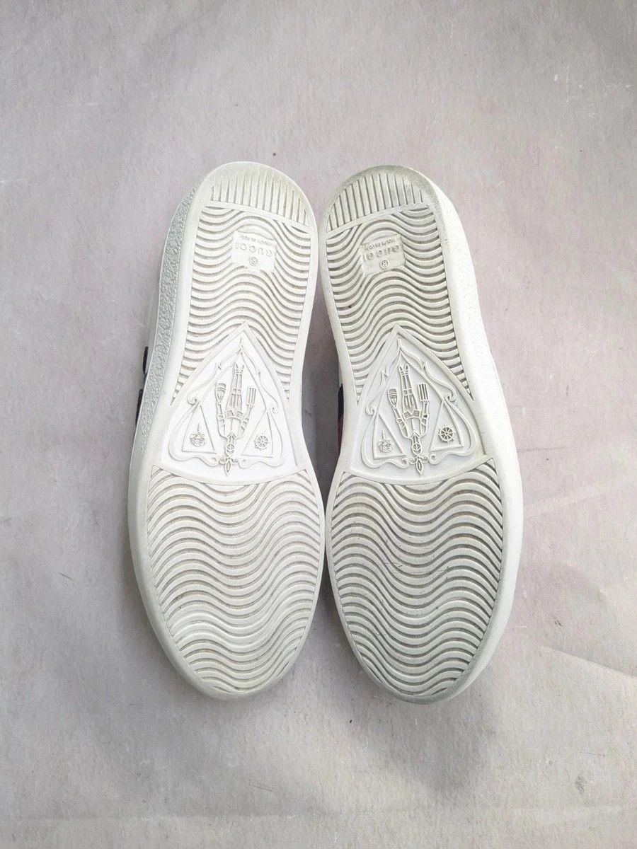 Gucci Gucci Ace Snake White 9 Leather Low Tops Size US 9 / EU 42 - 11 Thumbnail