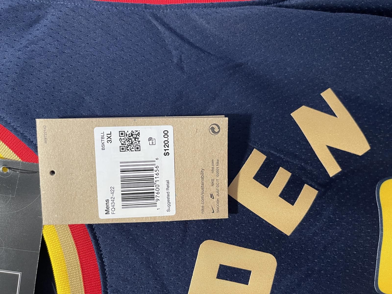 Nike Golden State Warriors Stephen Curry #30 NBA Basketball Swing Size ONE SIZE - 5 Thumbnail